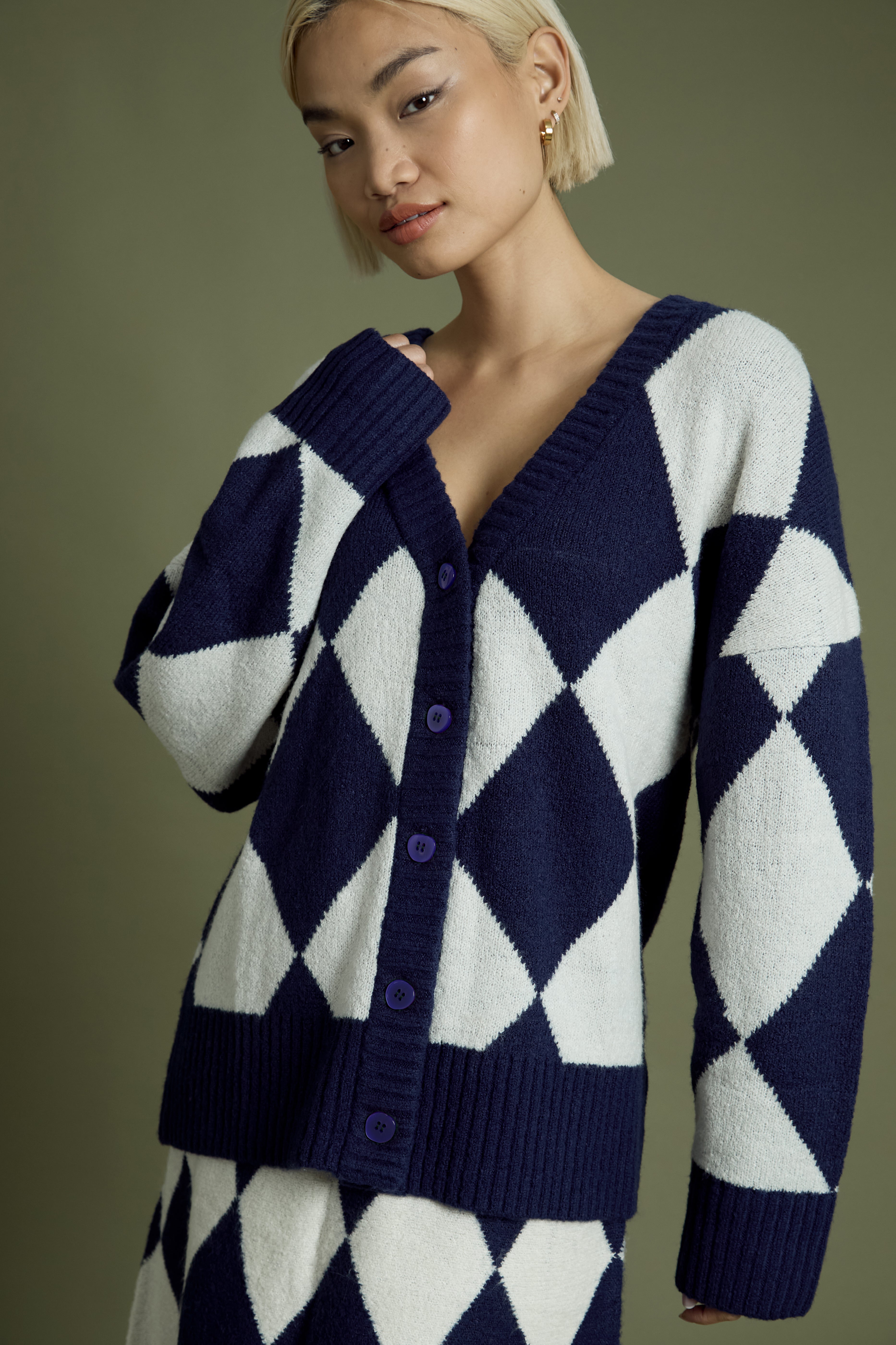 Billie Argyle Longline Cardigan