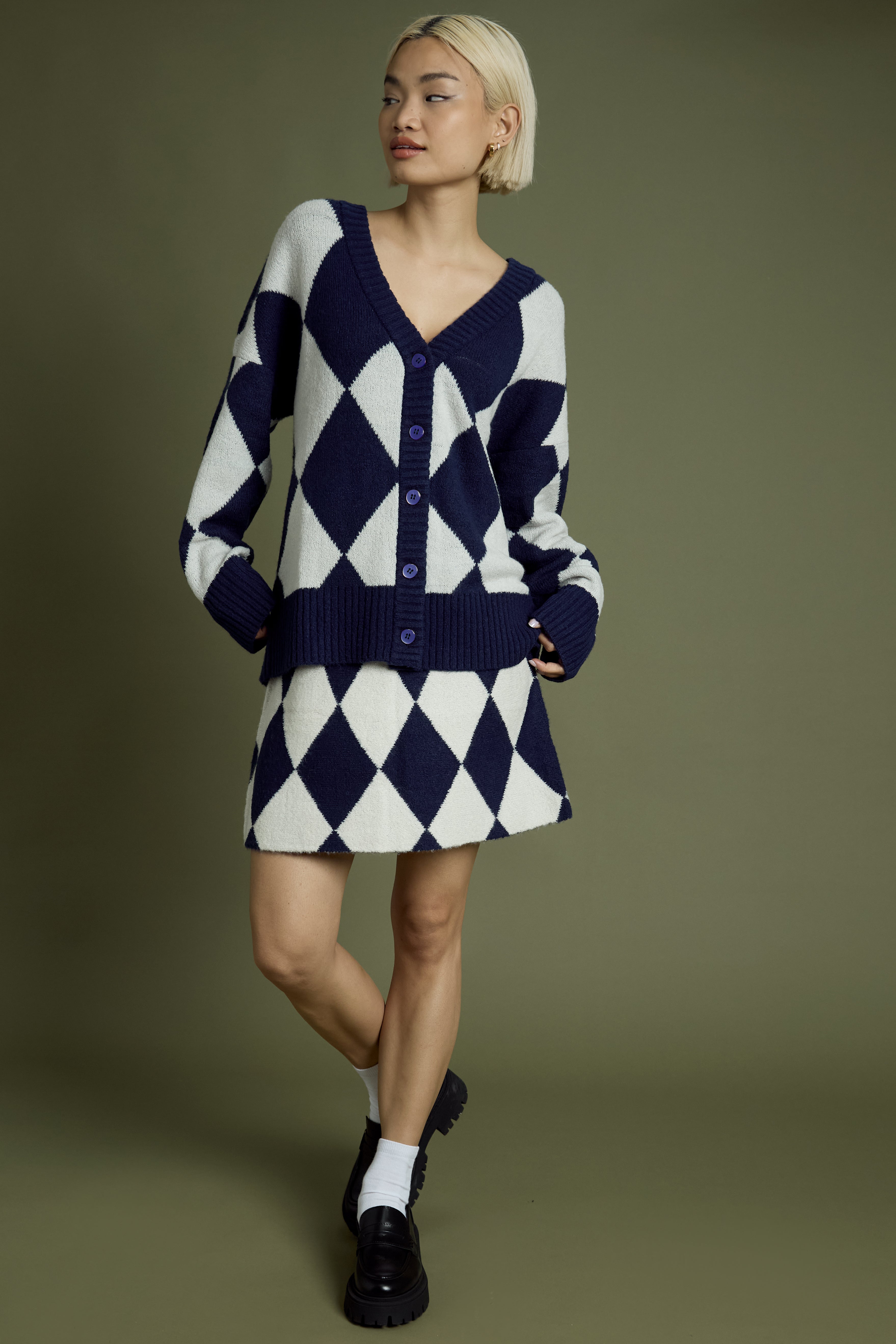 Billie Argyle Longline Cardigan
