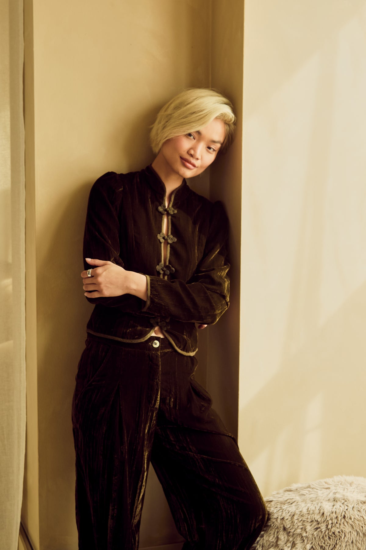 Odette Velvet Military jacket