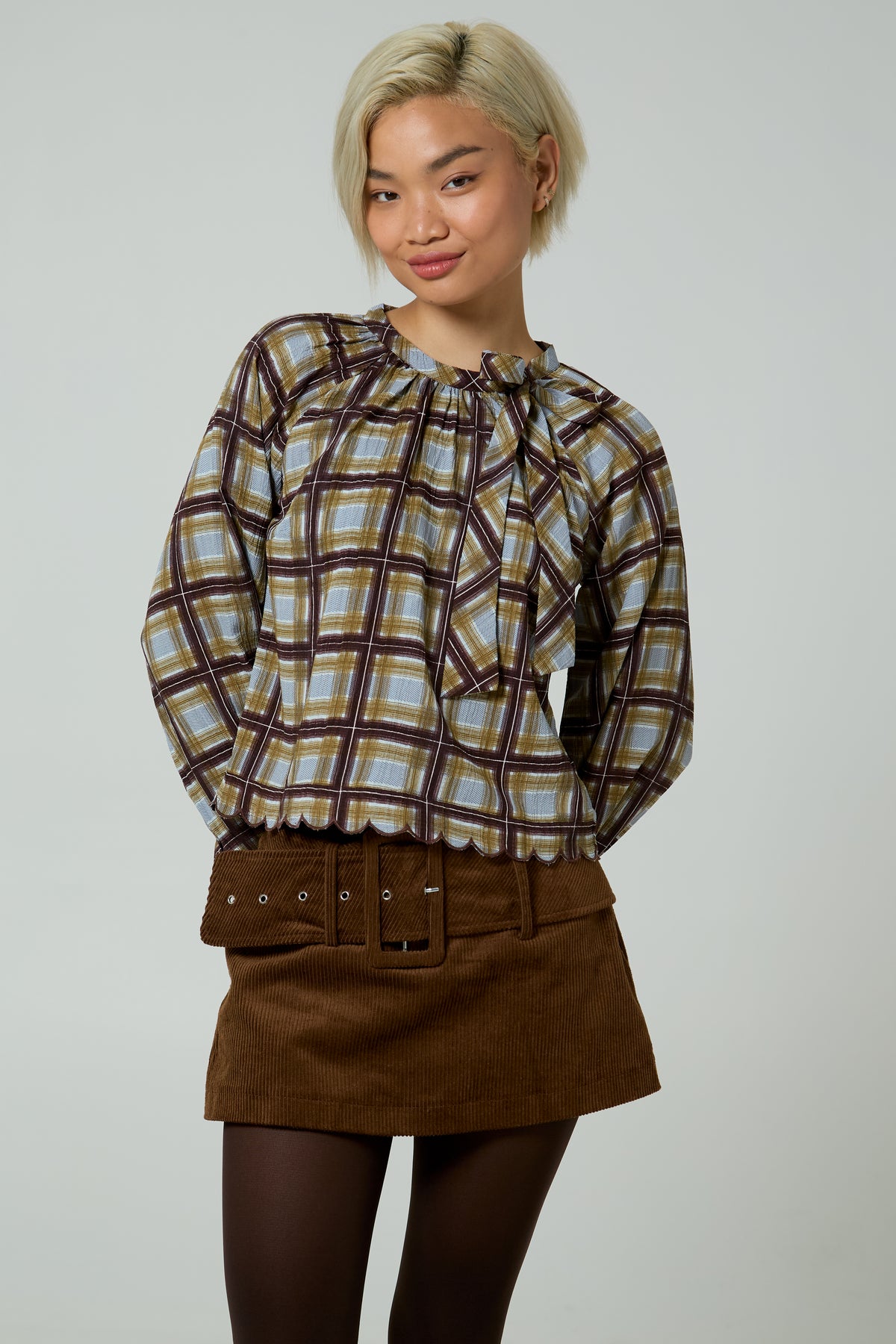 Demi Tie Neck Blouse