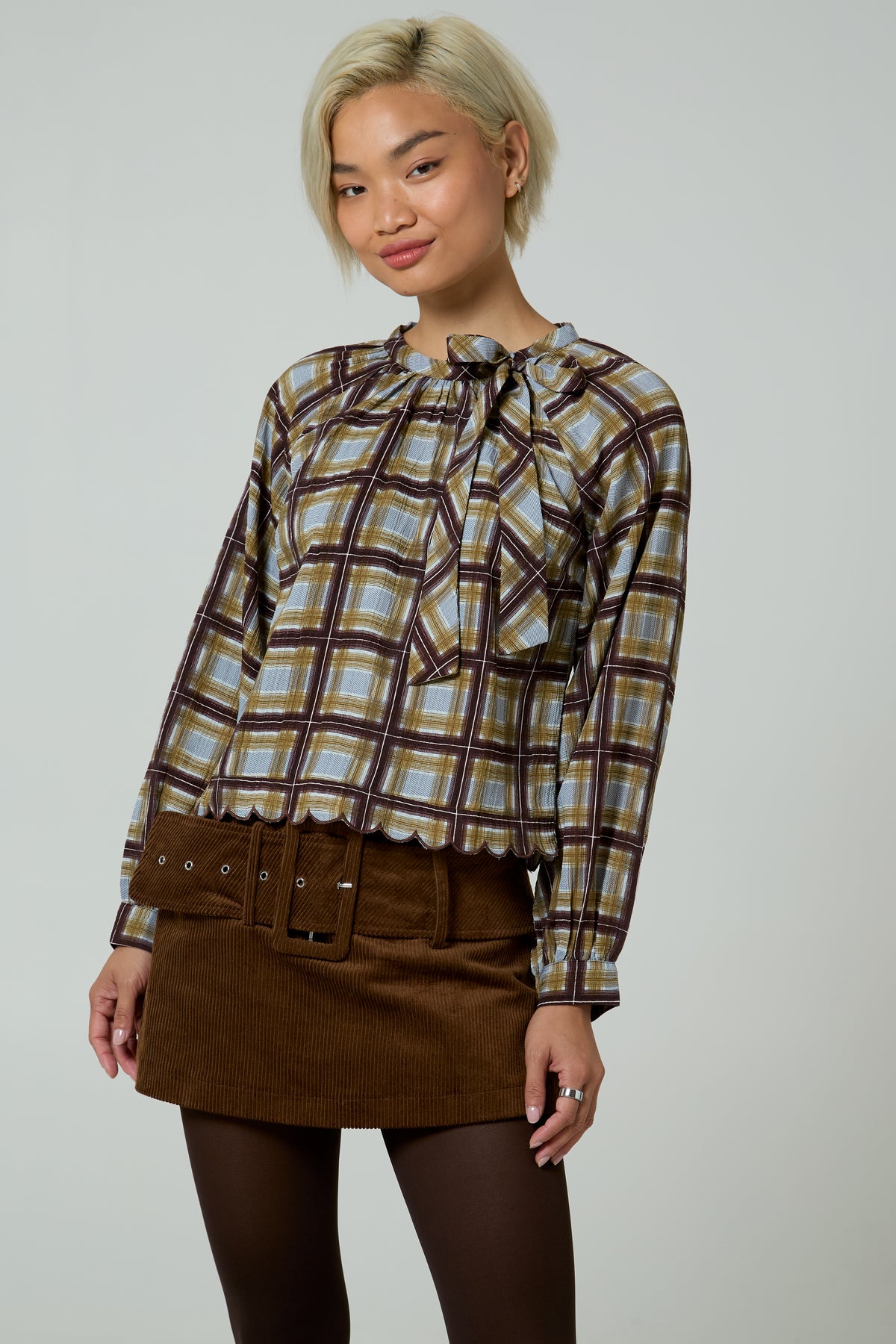 Demi Tie Neck Blouse