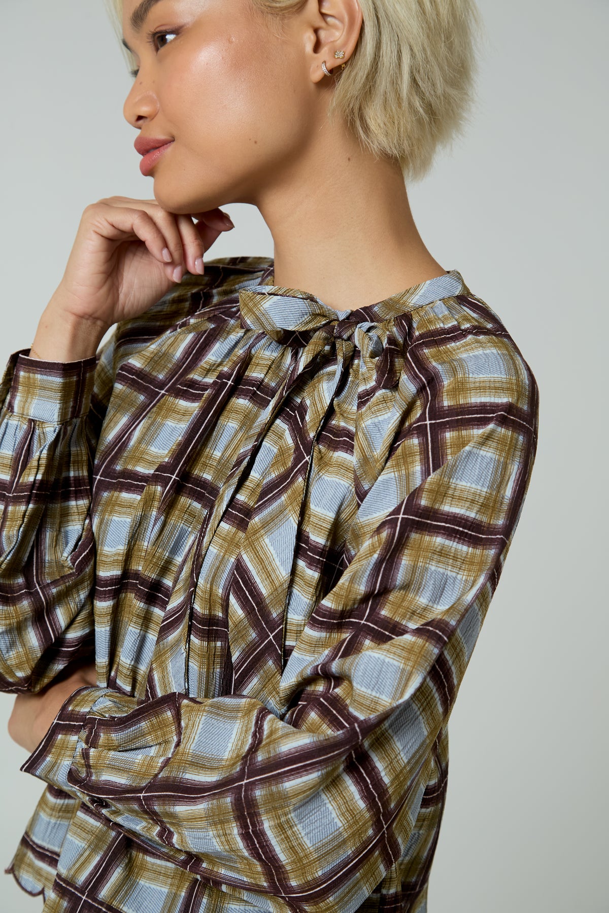 Demi Tie Neck Blouse