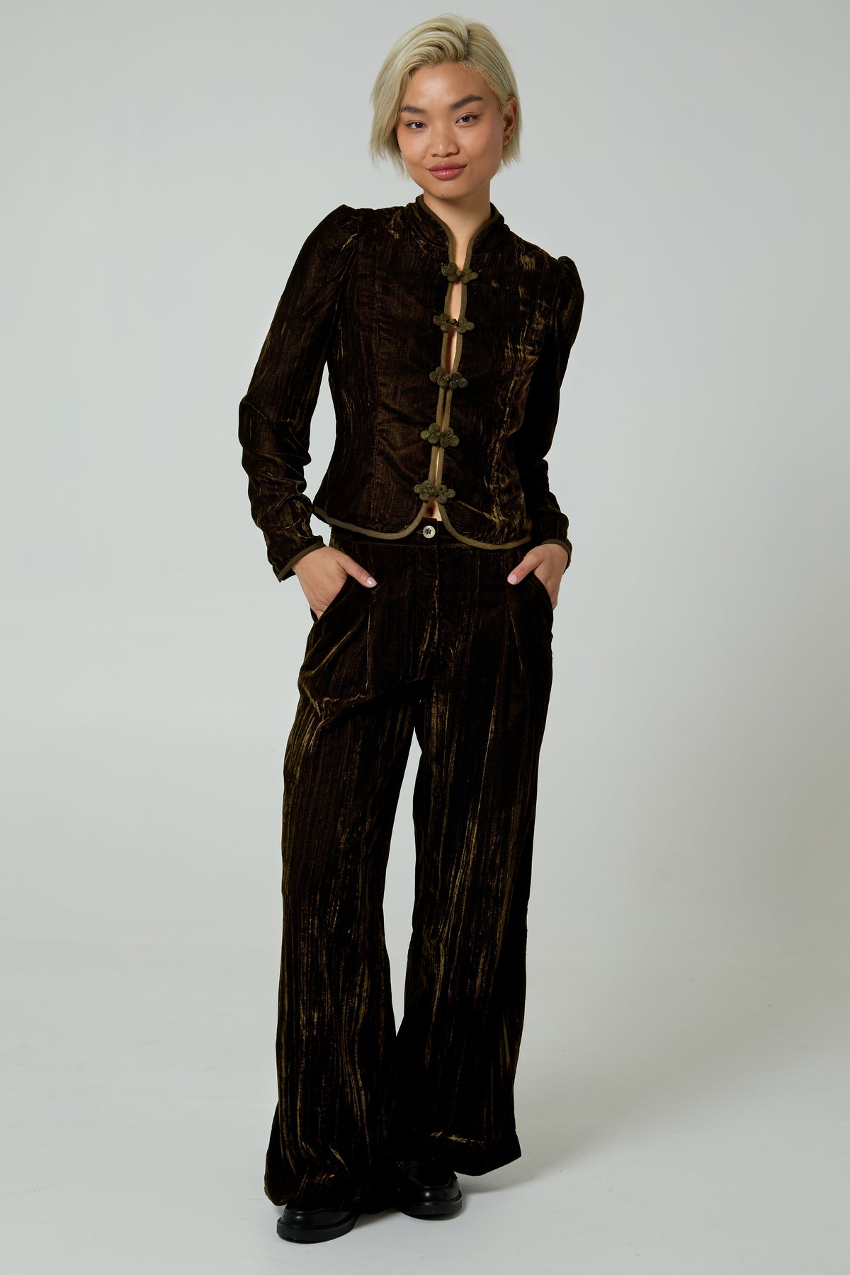 Odette Velvet Military jacket