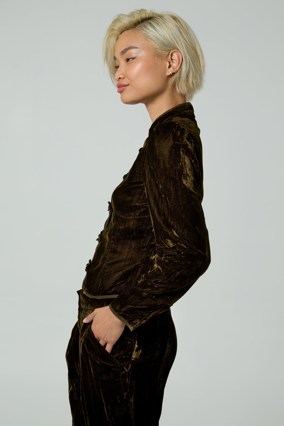 Odette Velvet Military jacket