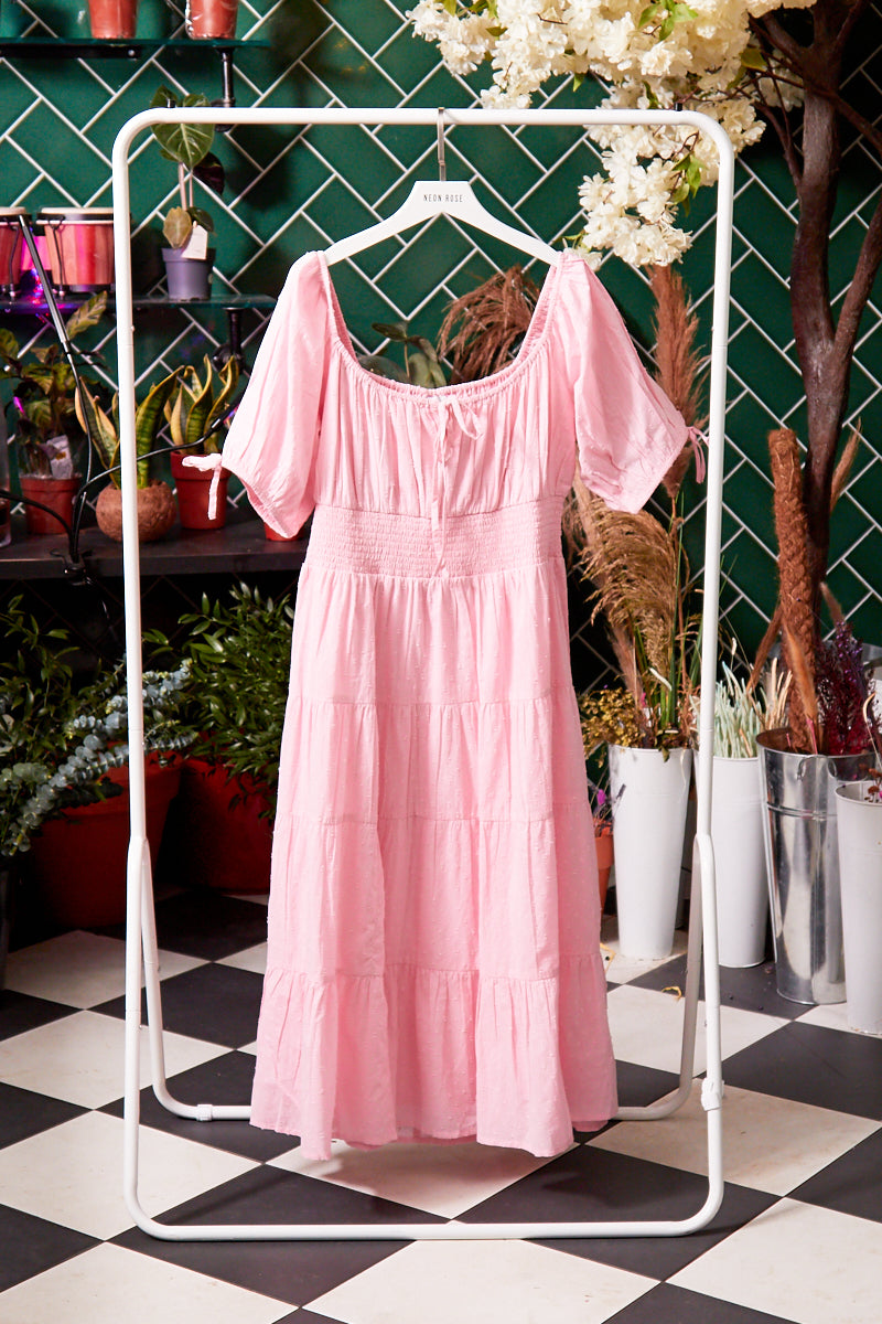 Hannah Midi Tiered Dress - Curve