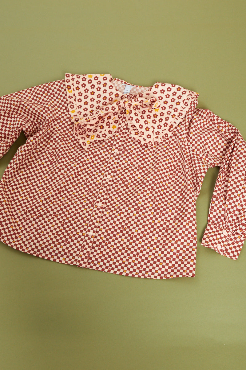 Joni Pussy Bow Blouse - Curve