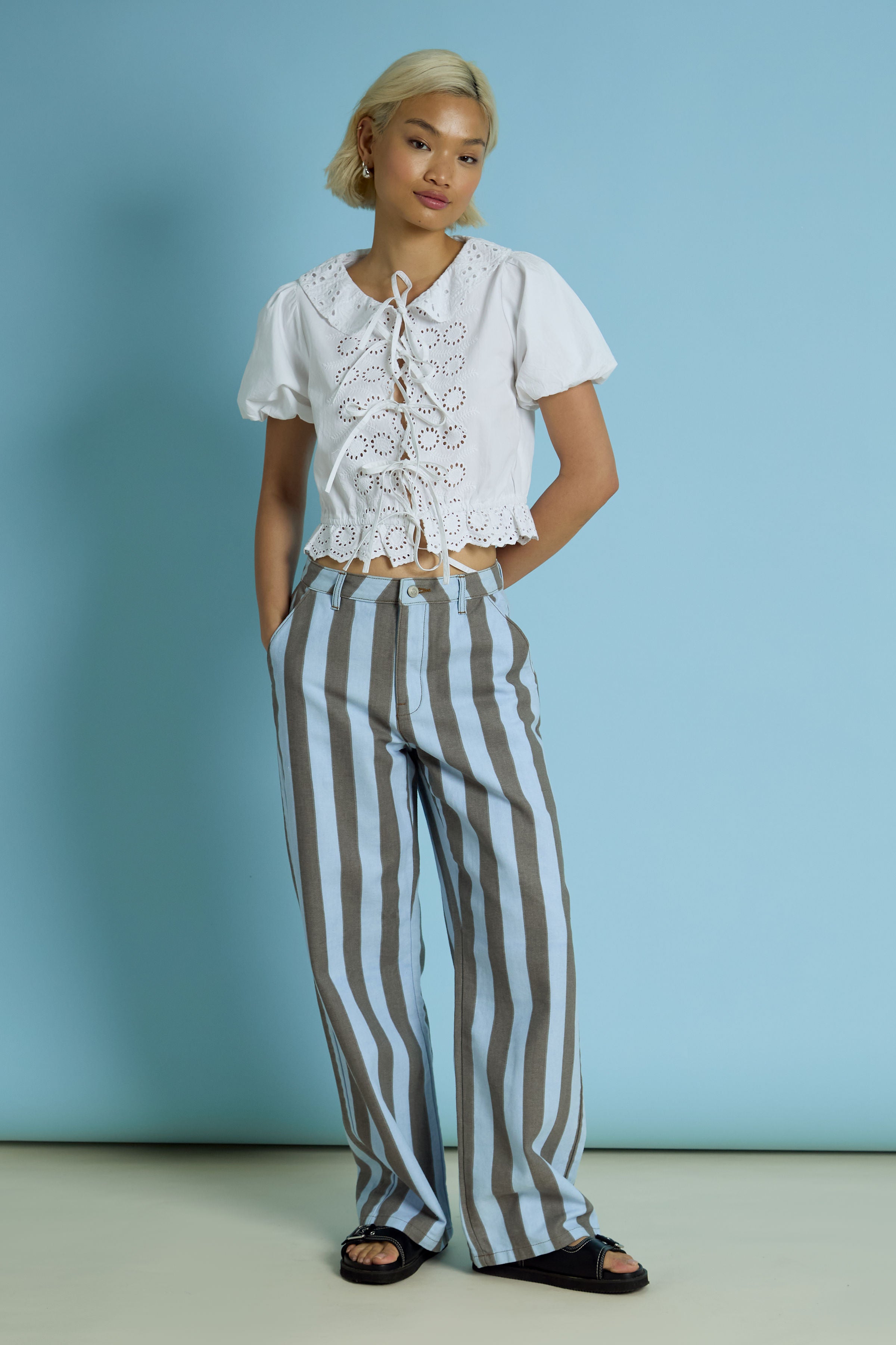 Faye Tie Front Blouse