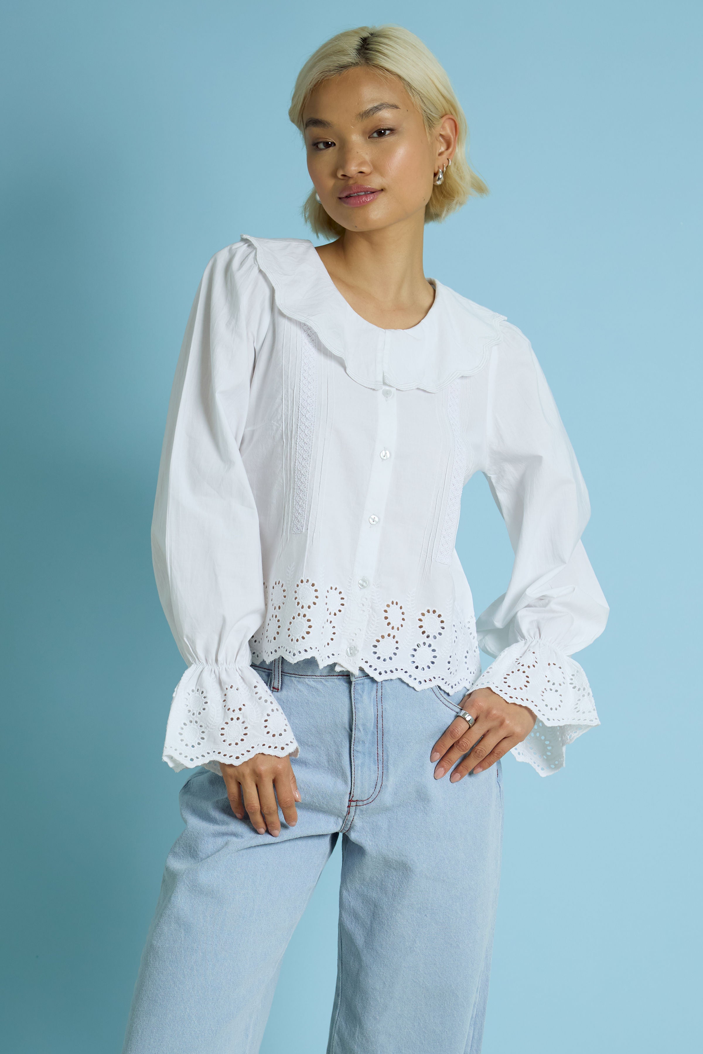 Celia Broderie Blouse