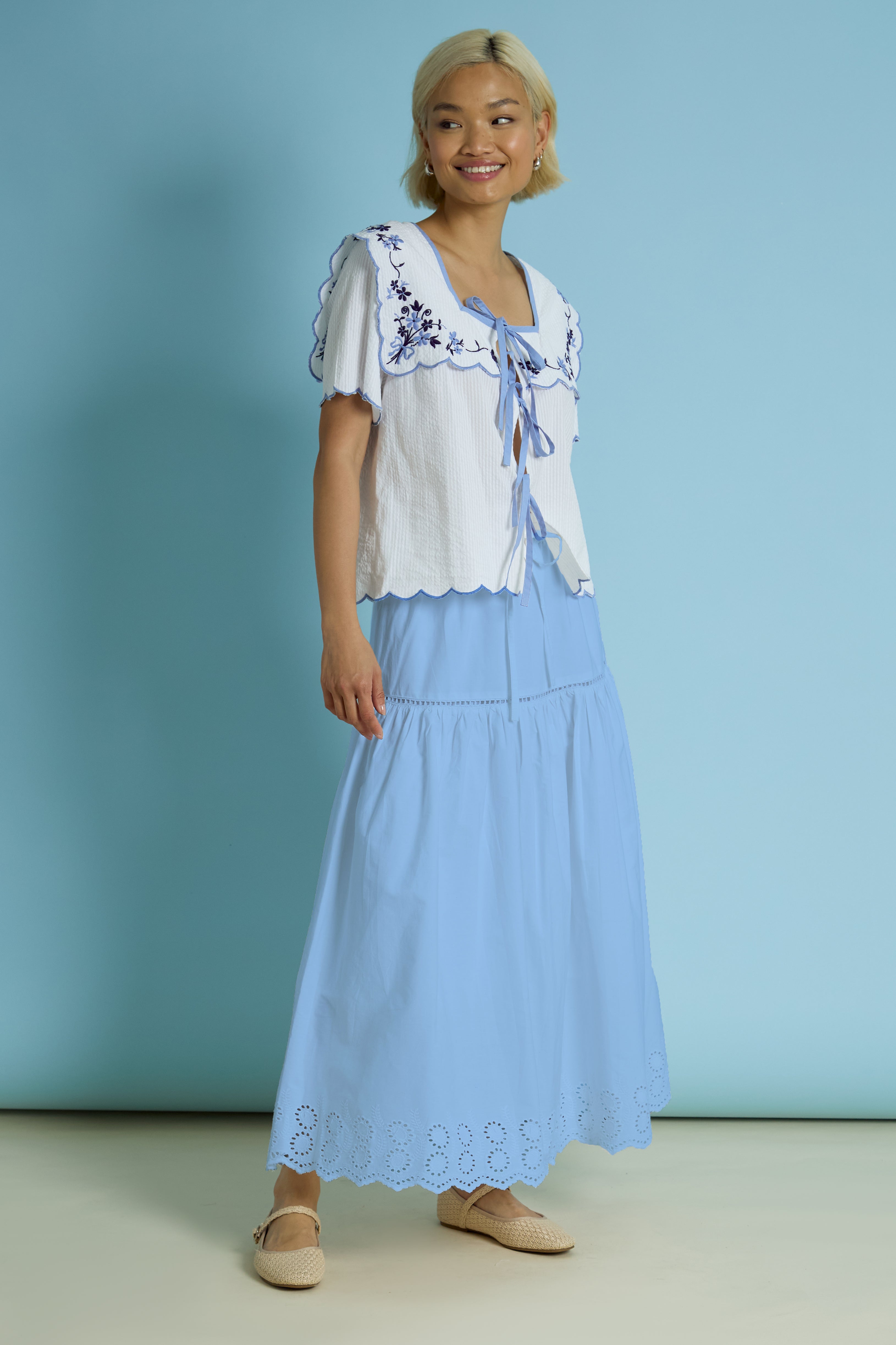 Freda Maxi Cotton Skirt