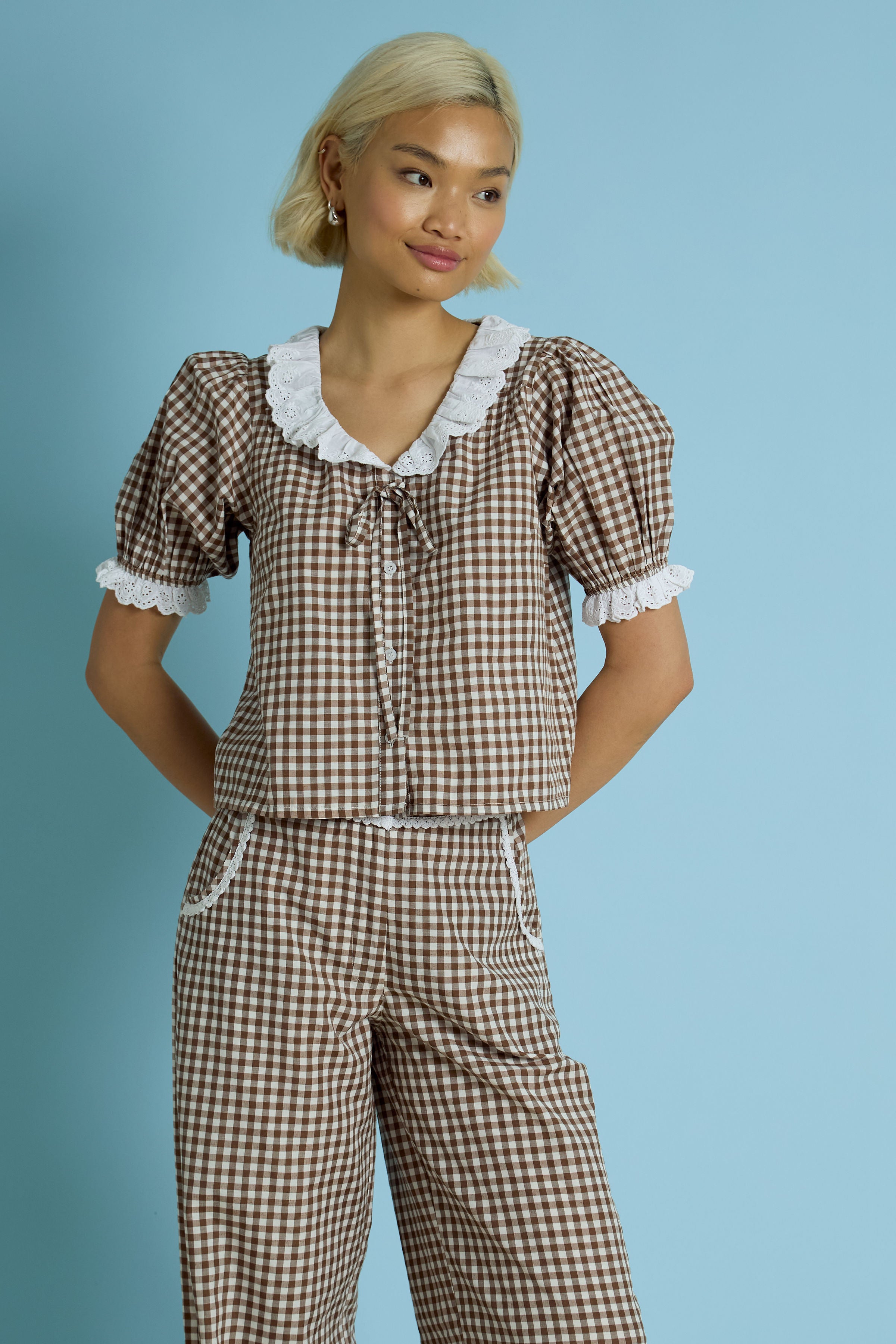 June Gingham Blouse