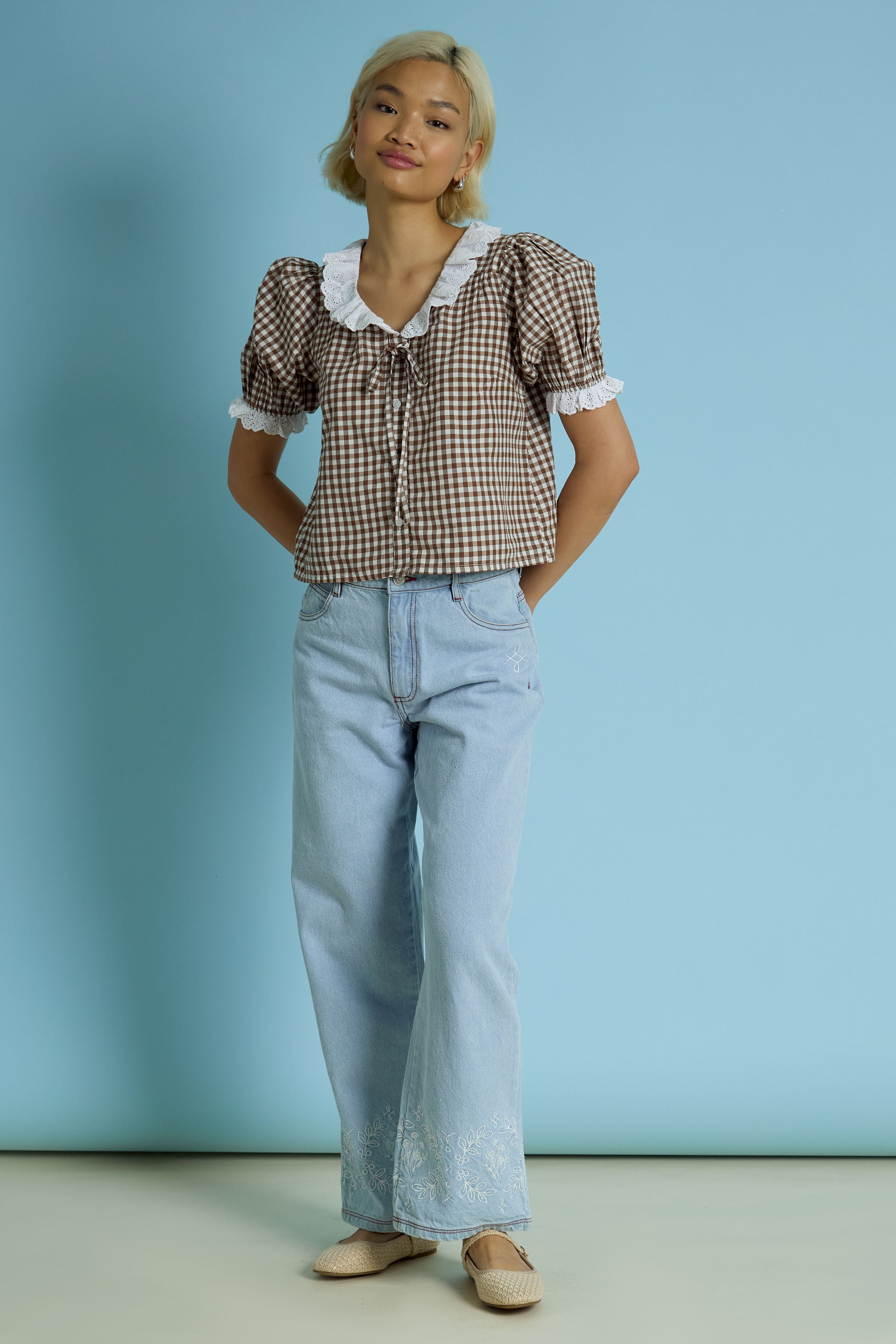 June Gingham Blouse