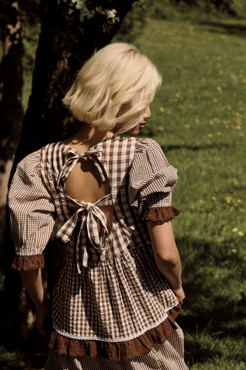 June Gingham Midaxi Dress