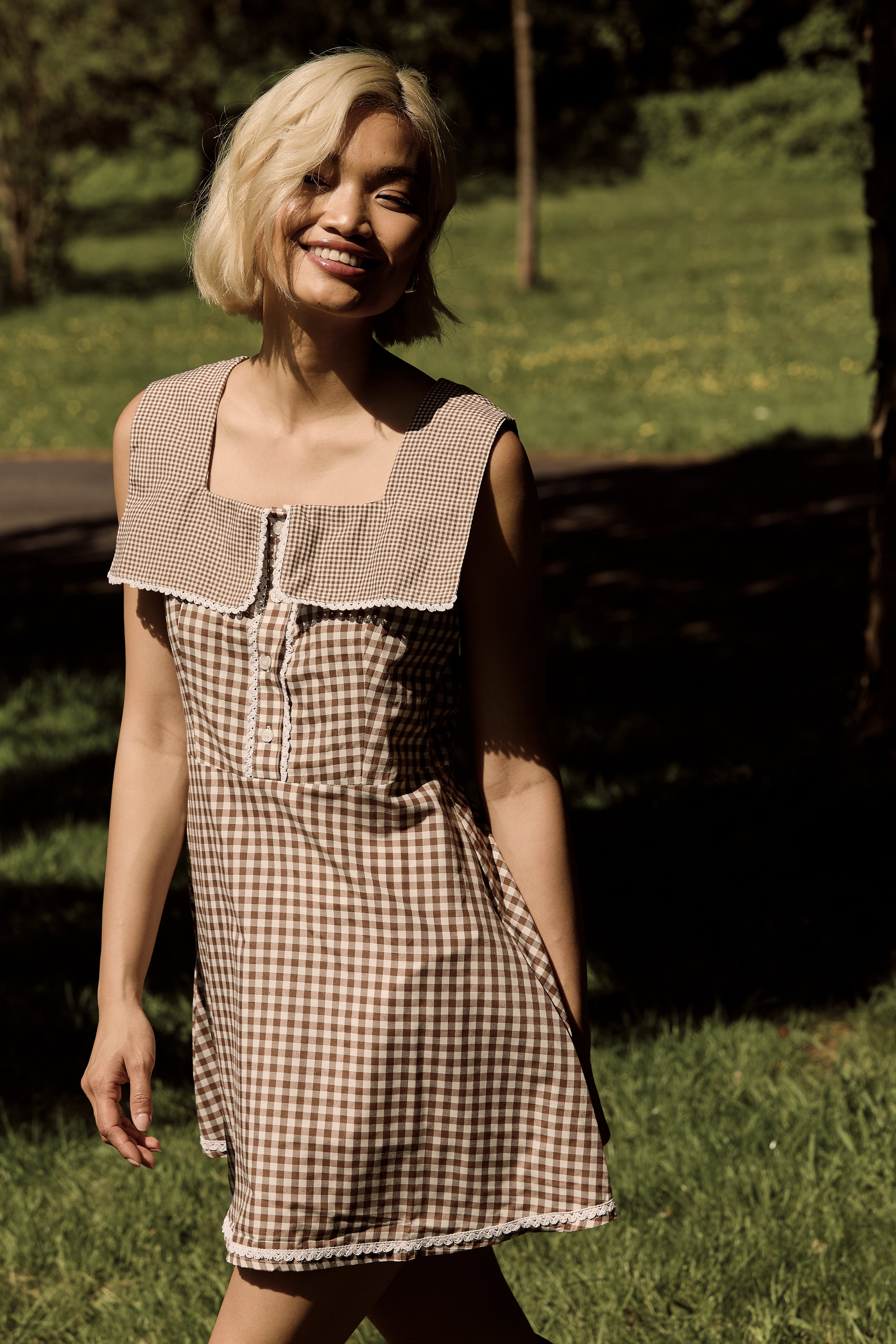 June Mini Gingham Dress