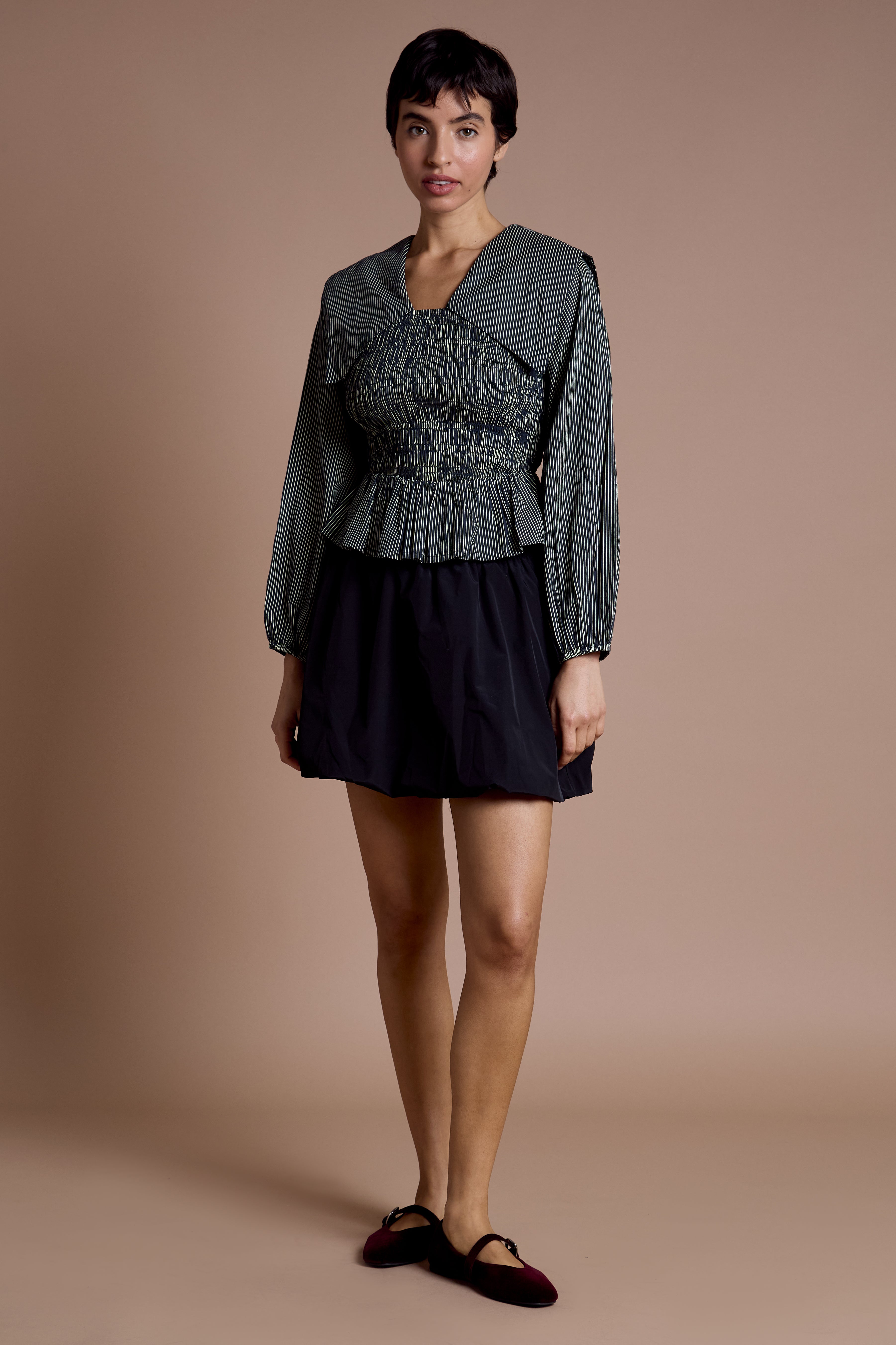 Romy Oversized Collar Blouse