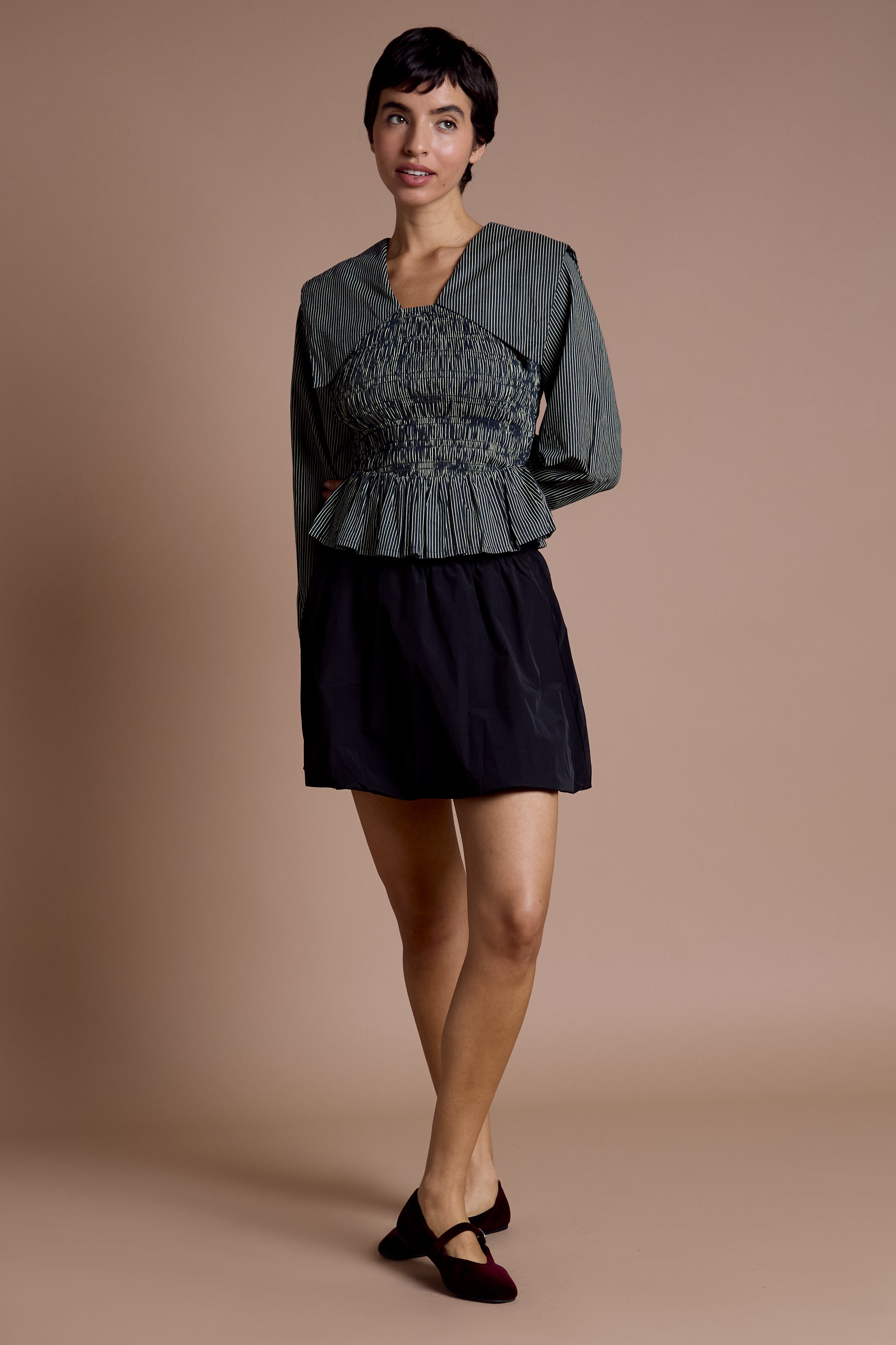 Romy Oversized Collar Blouse