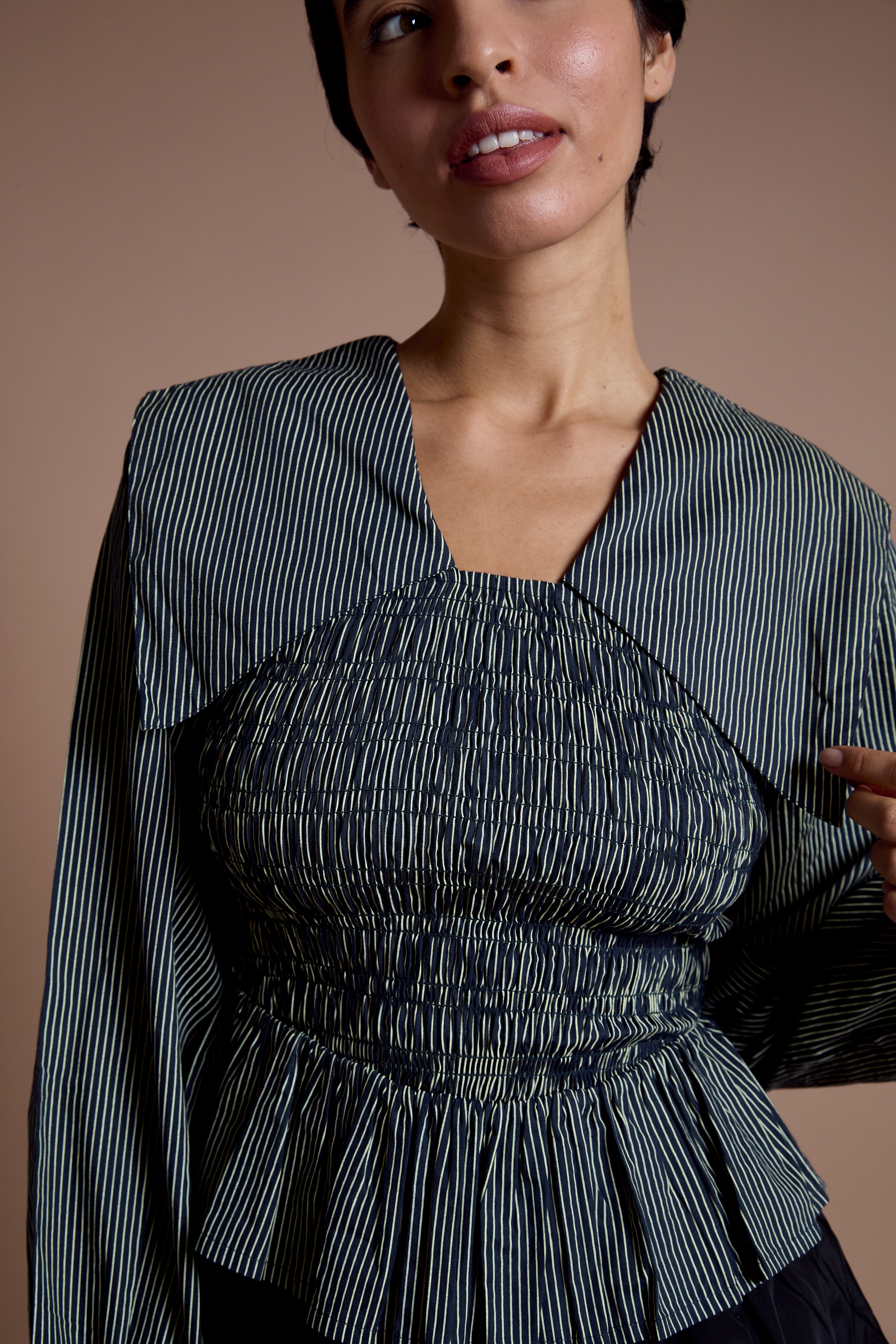 Romy Oversized Collar Blouse