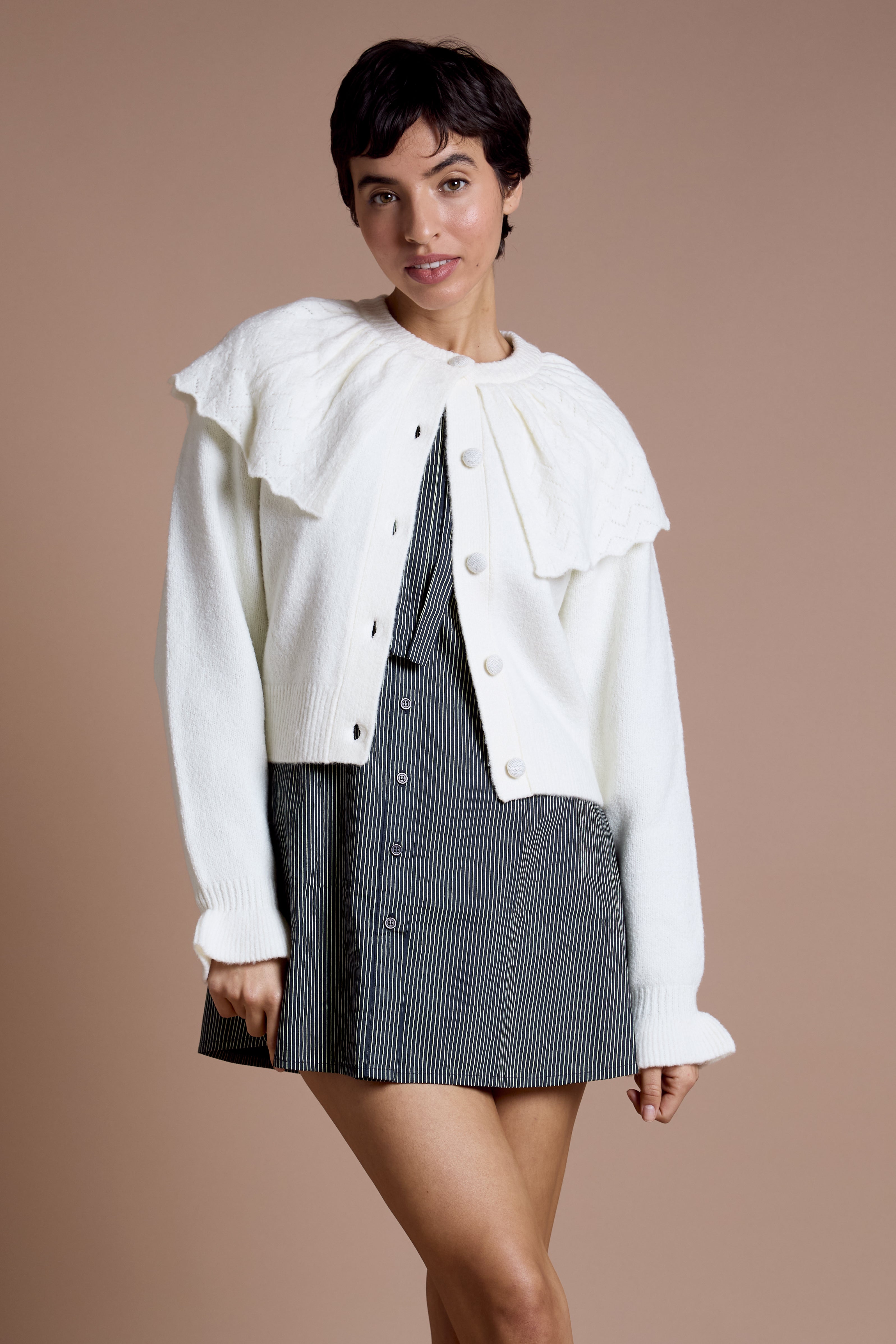 トップス yilon ROSE RIBBON CARDIGAN white yilon ROSE RIBBON CARDIGAN yilon ROSE RIBBON CARDIGAN yilon ROSE