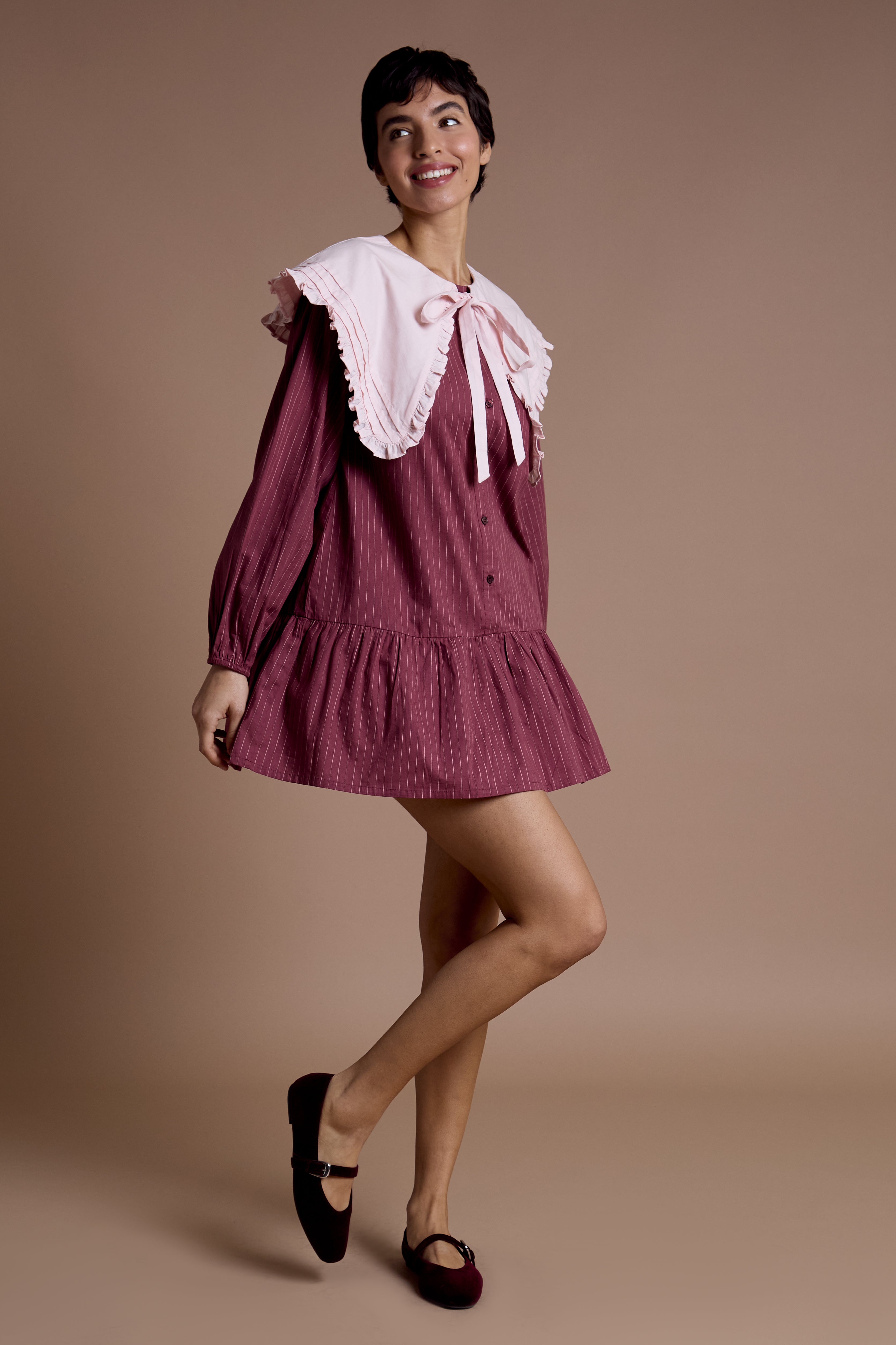 Ruby Oversized Collar Dress