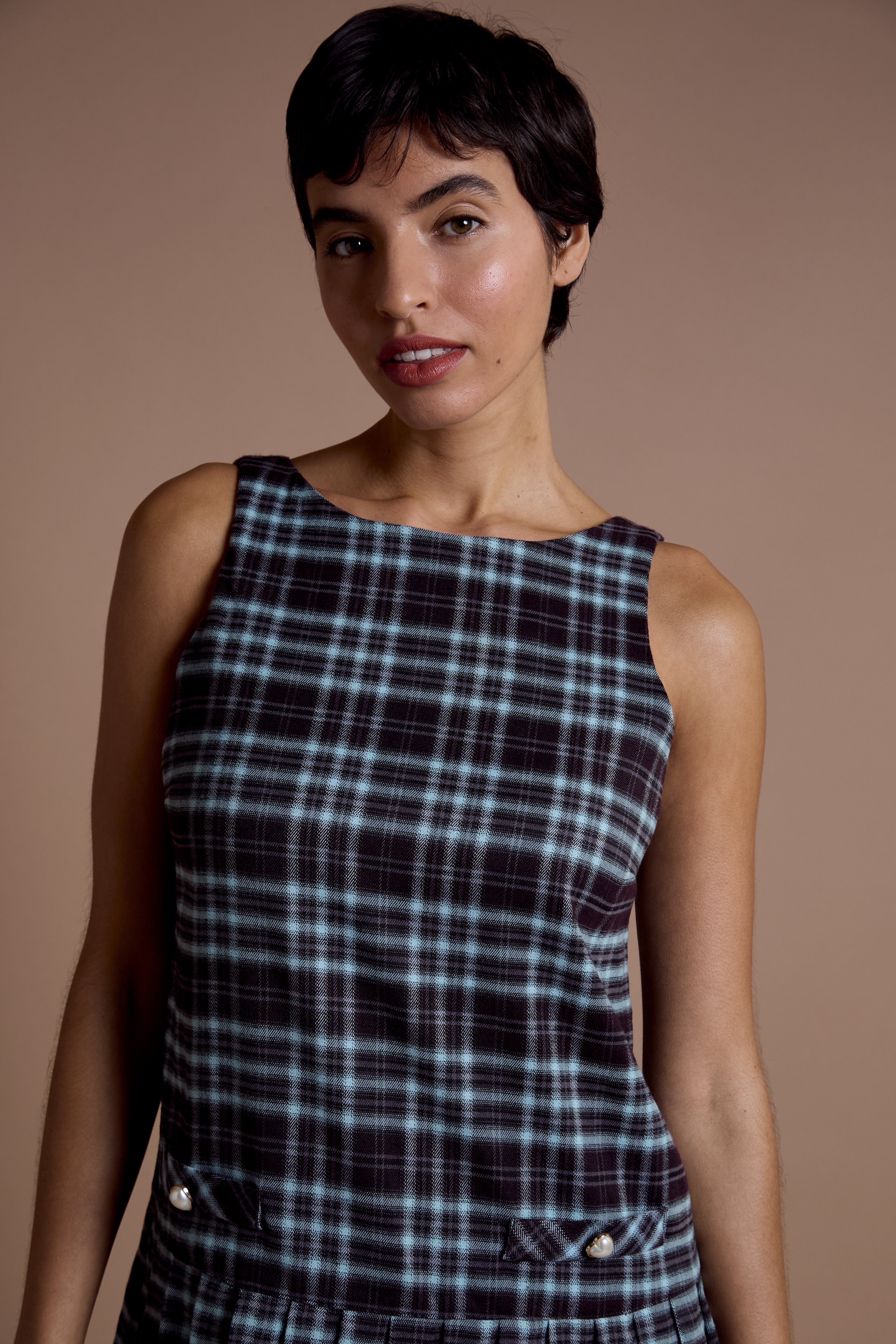 Lula Tartan Pinafore Dress