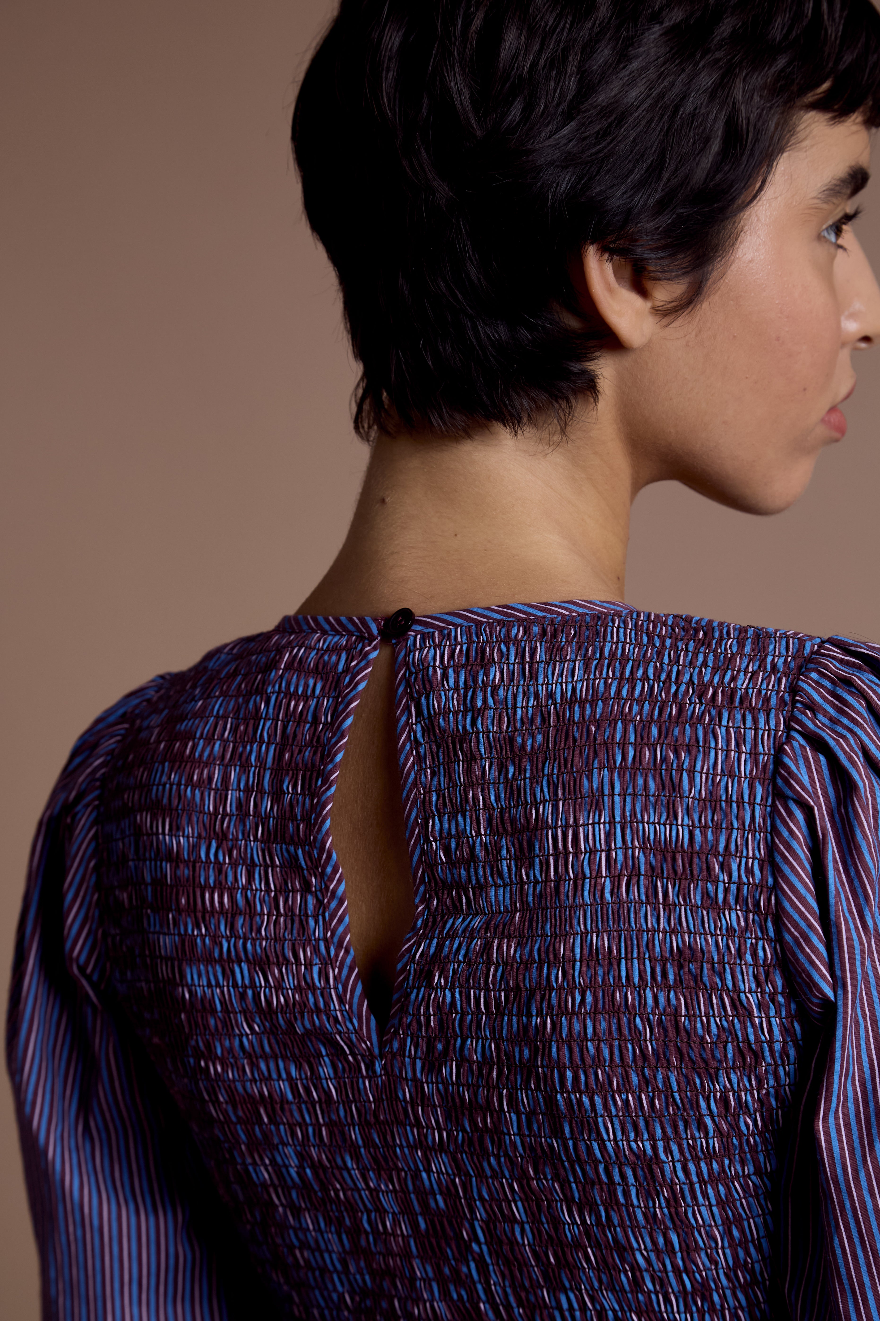 Maeve shirred Midaxi Dress