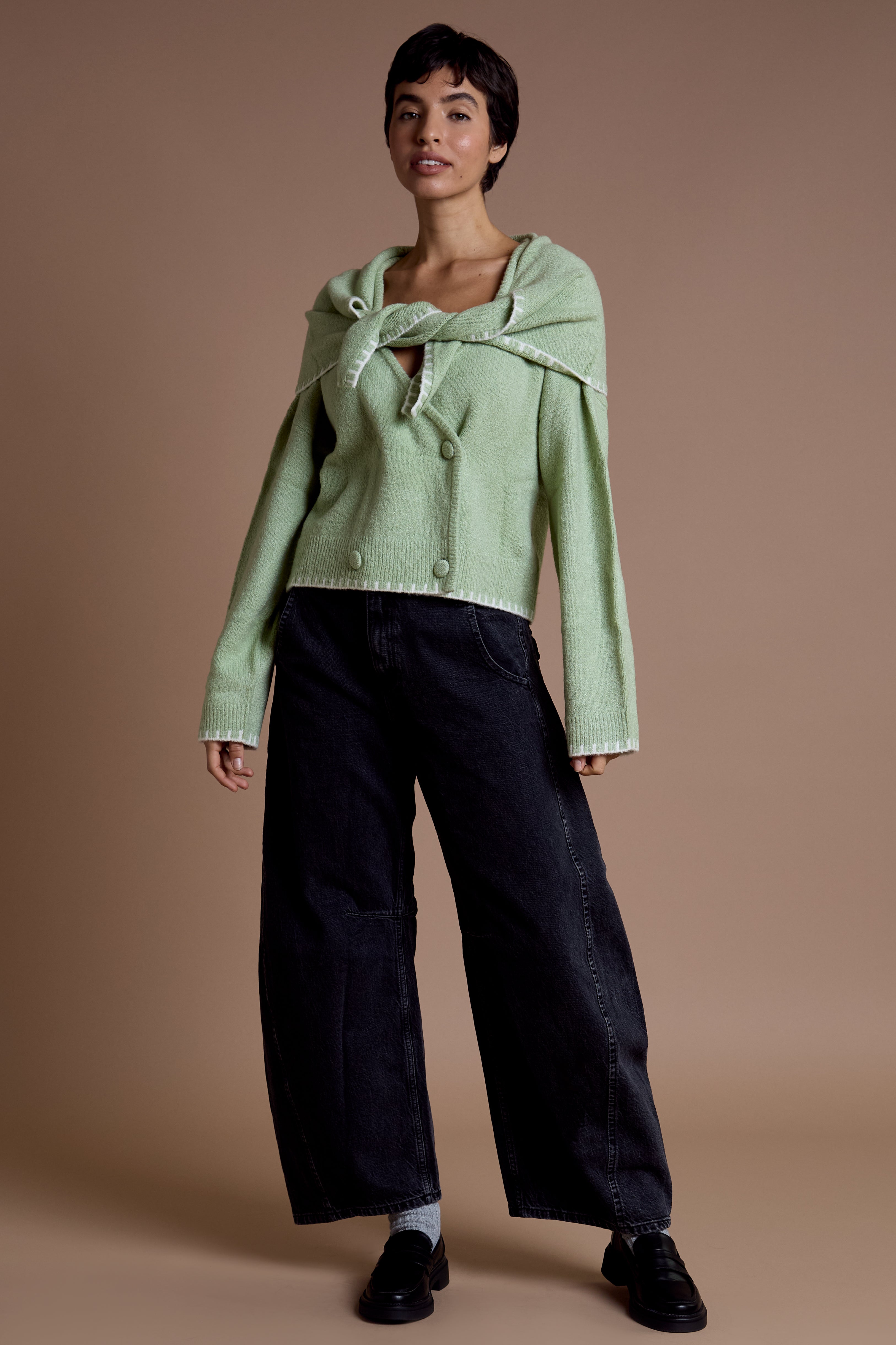 Colette Scarf Detail Cardigan