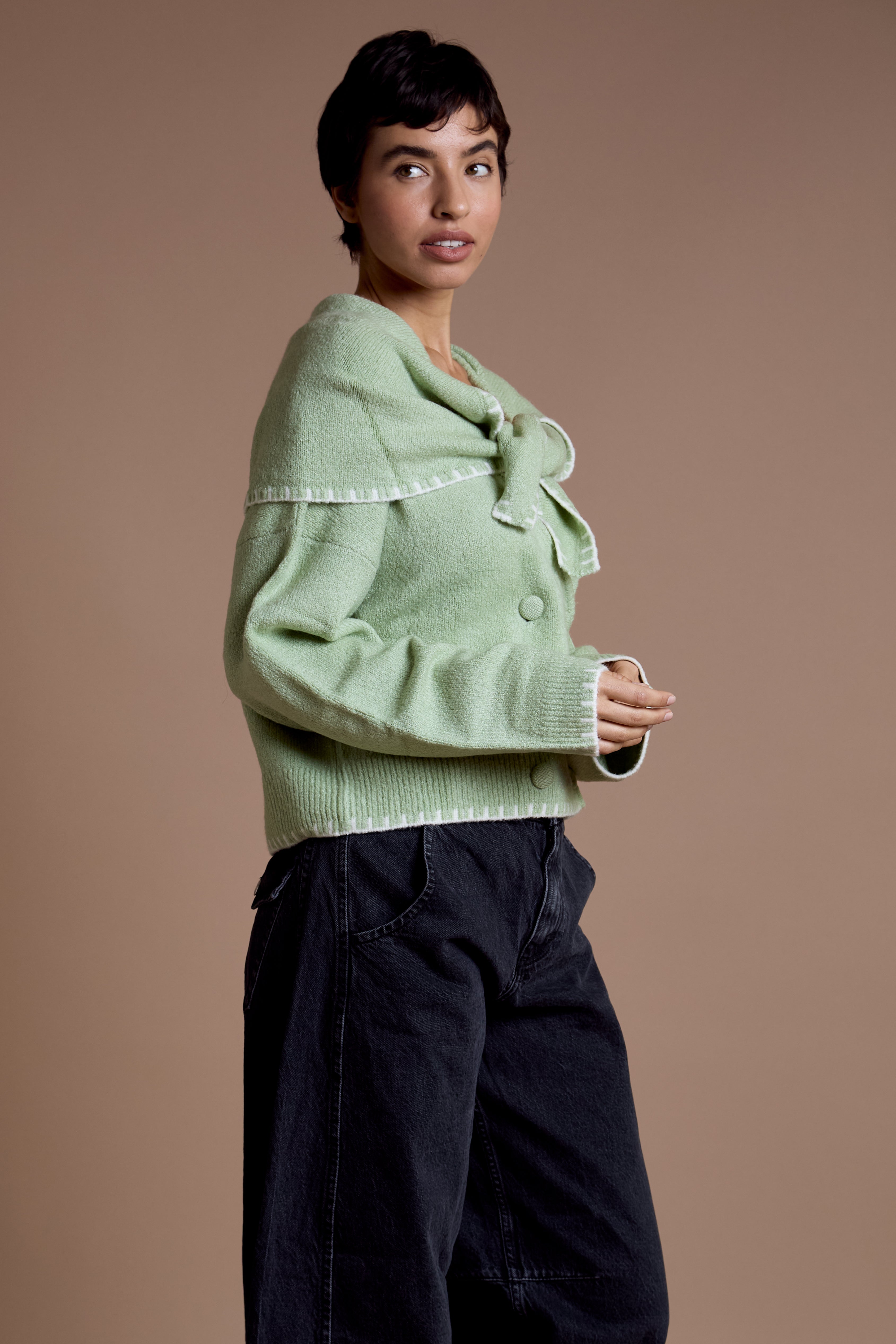 Colette Scarf Detail Cardigan