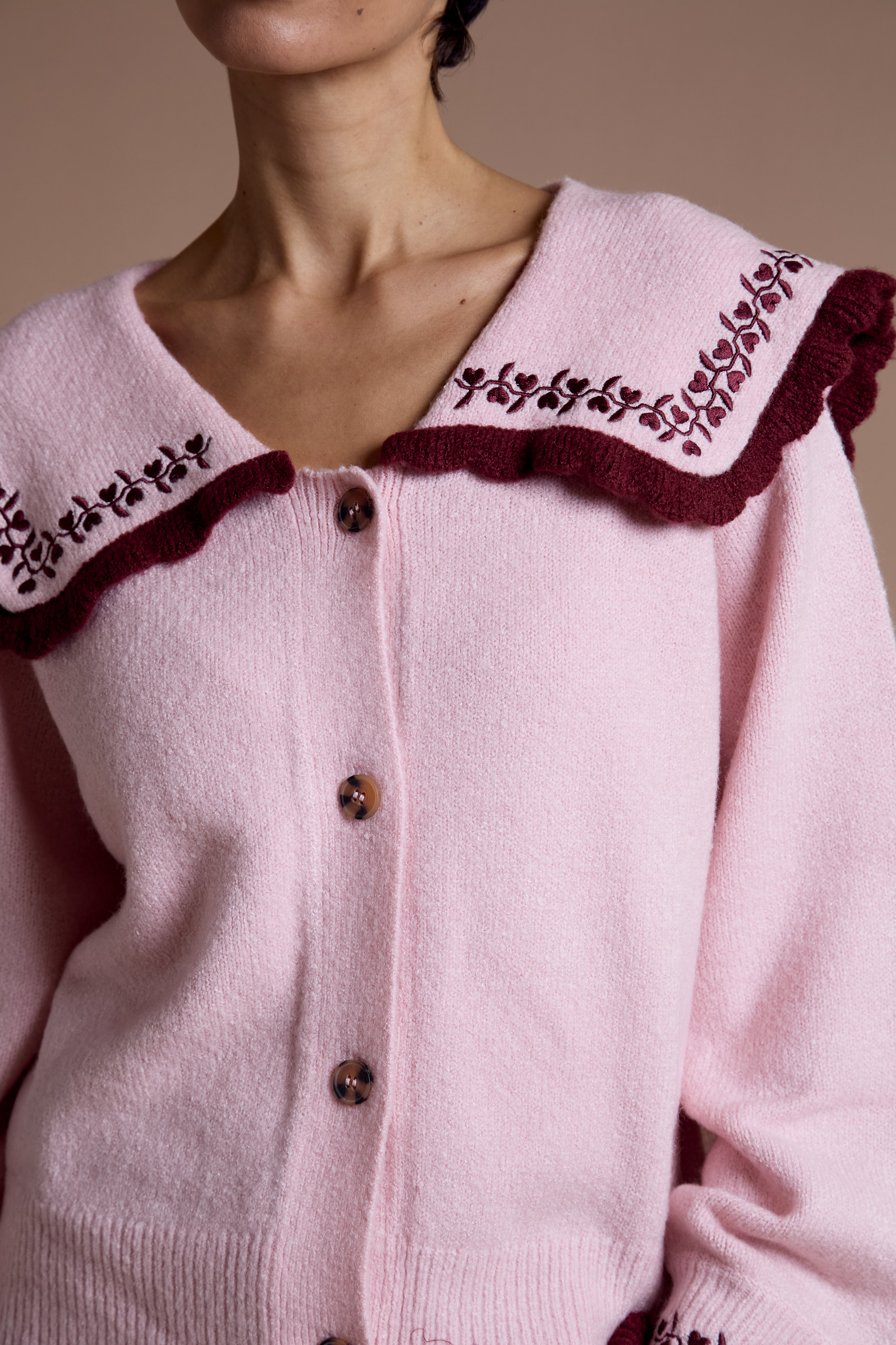 Effie Oversized Collar Cardigan