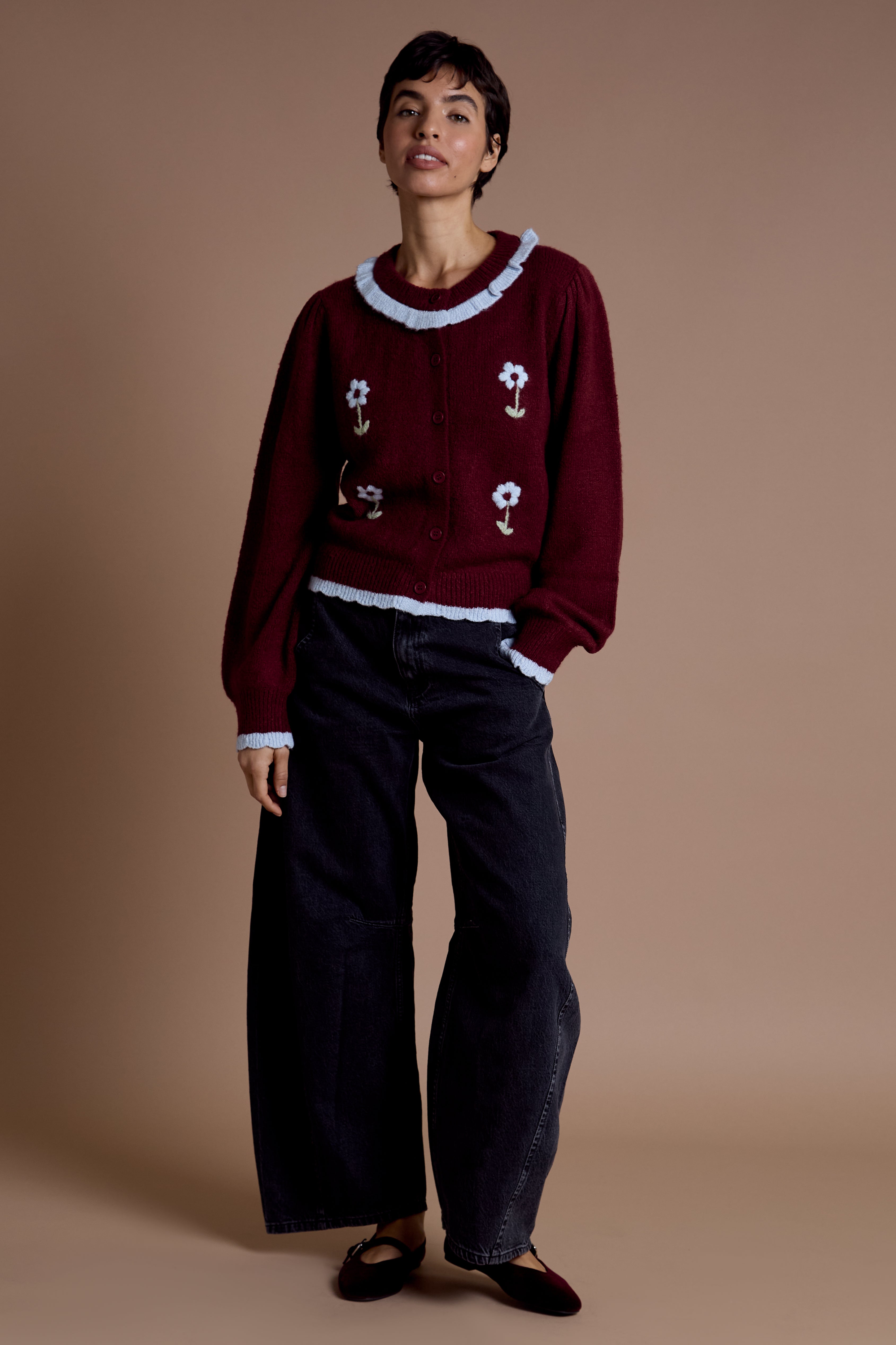 Raye Floral Detail Cardigan