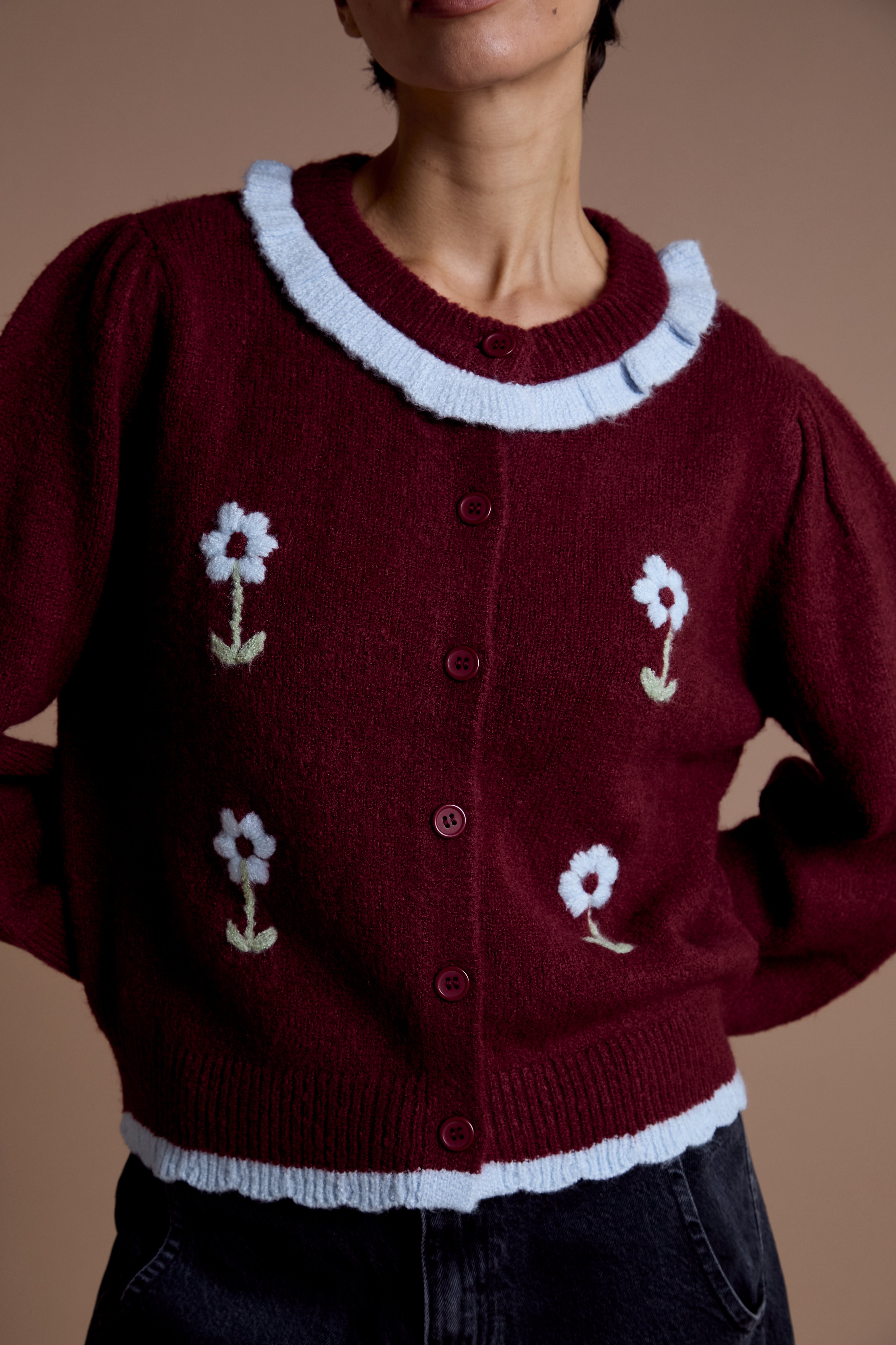 Raye Floral Detail Cardigan