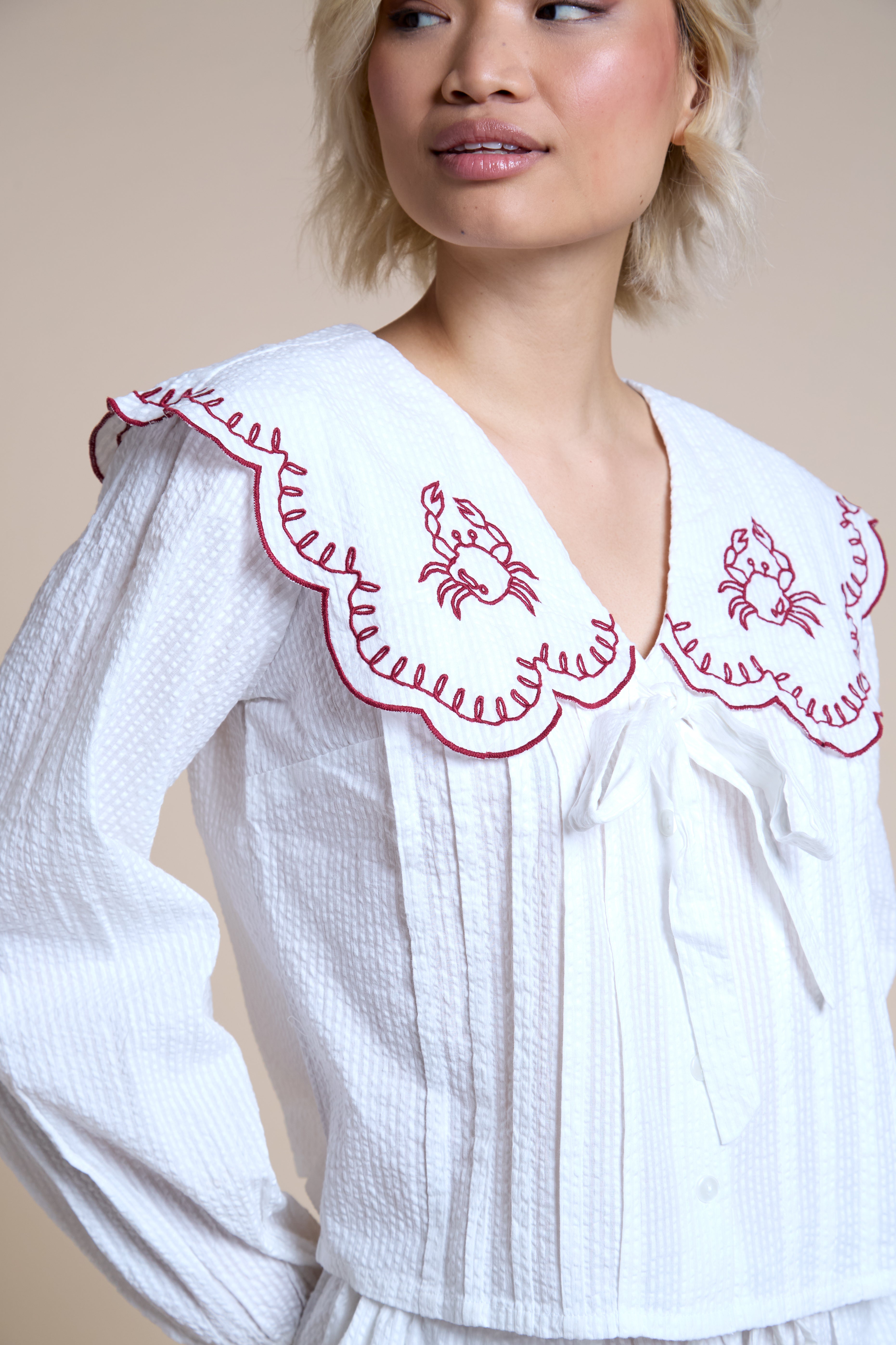 Kaia Crab Collared Shirt