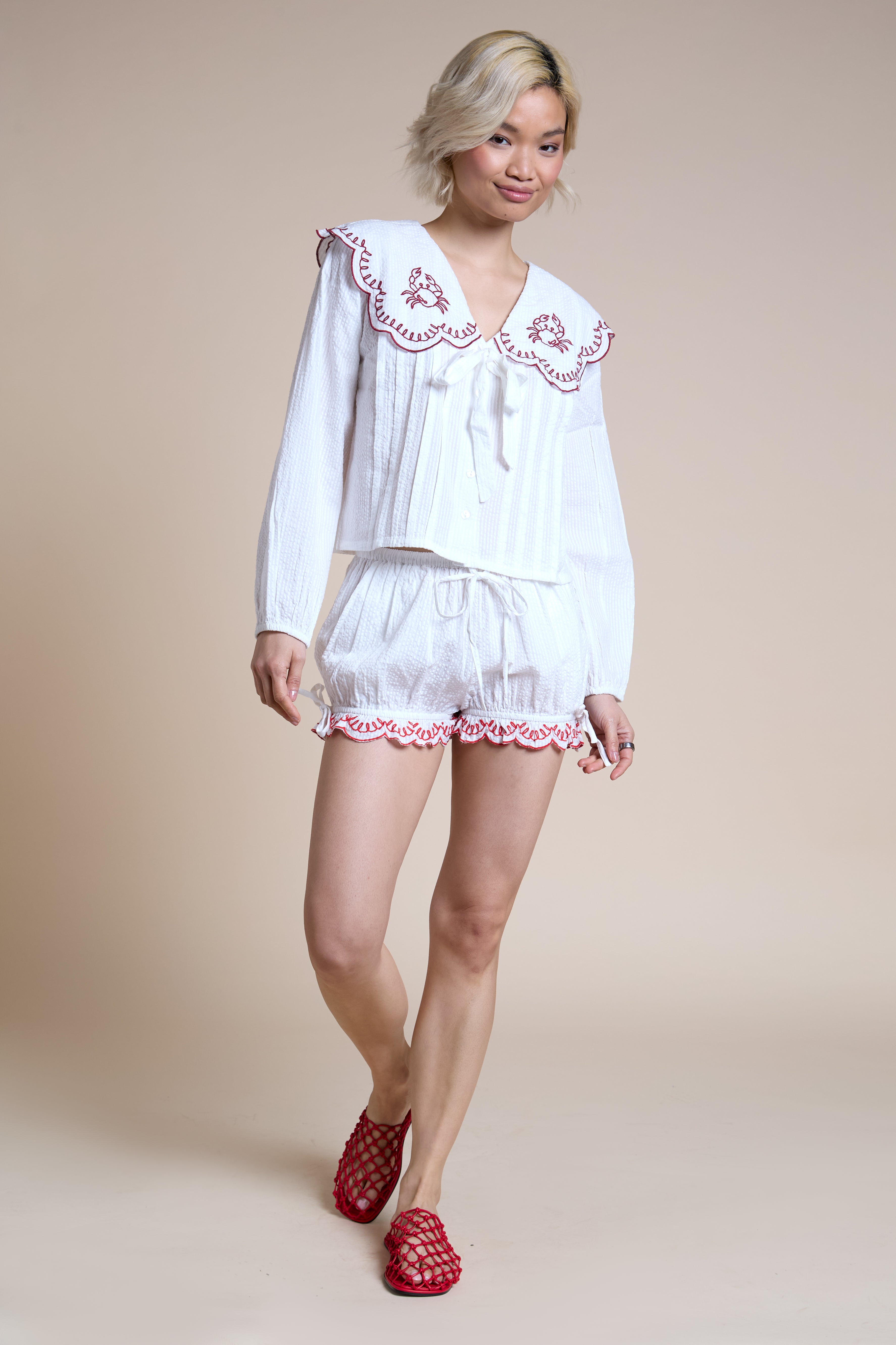 Kaia Crab Collared Shirt