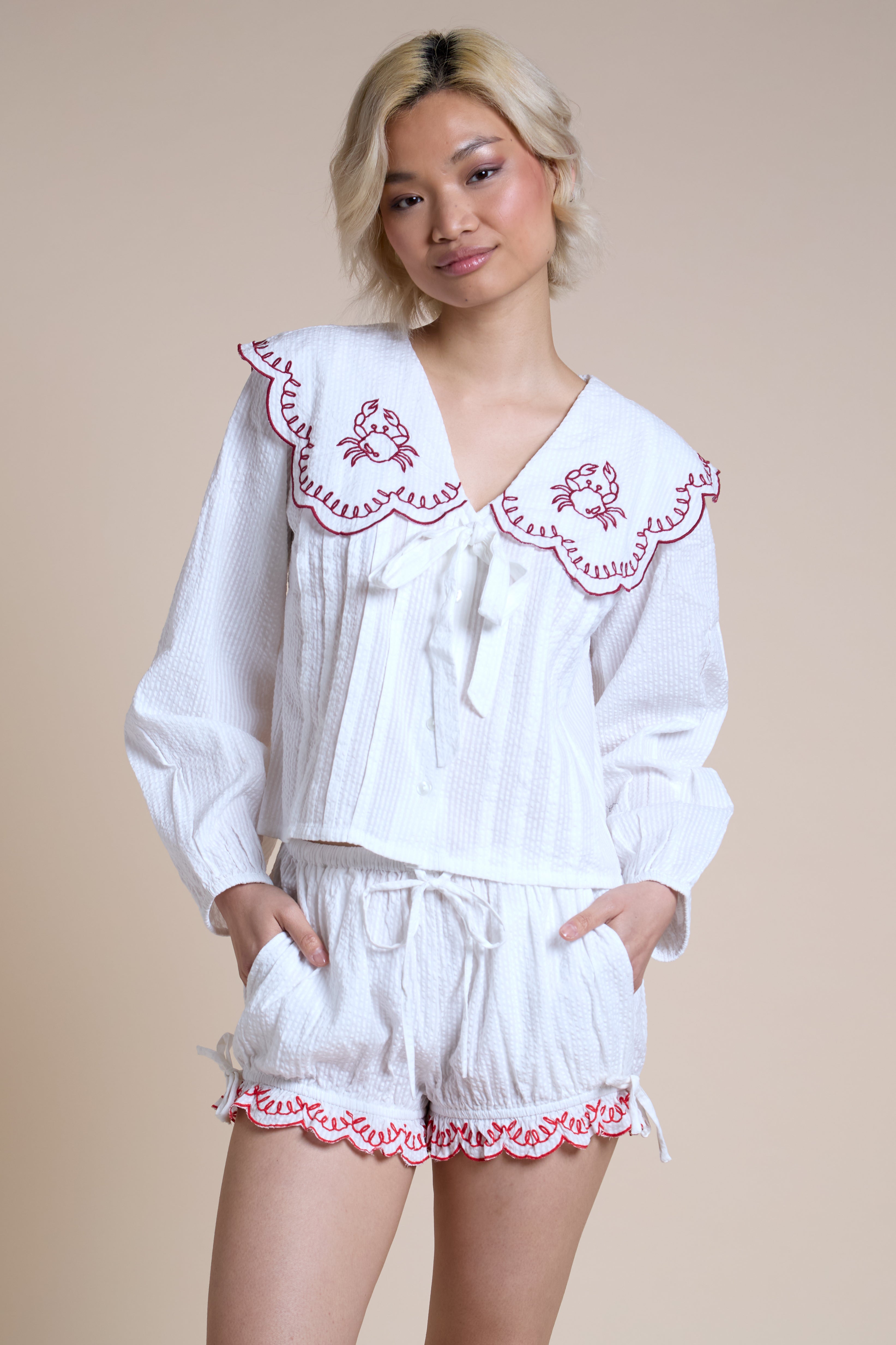 Kaia Crab Collared Shirt