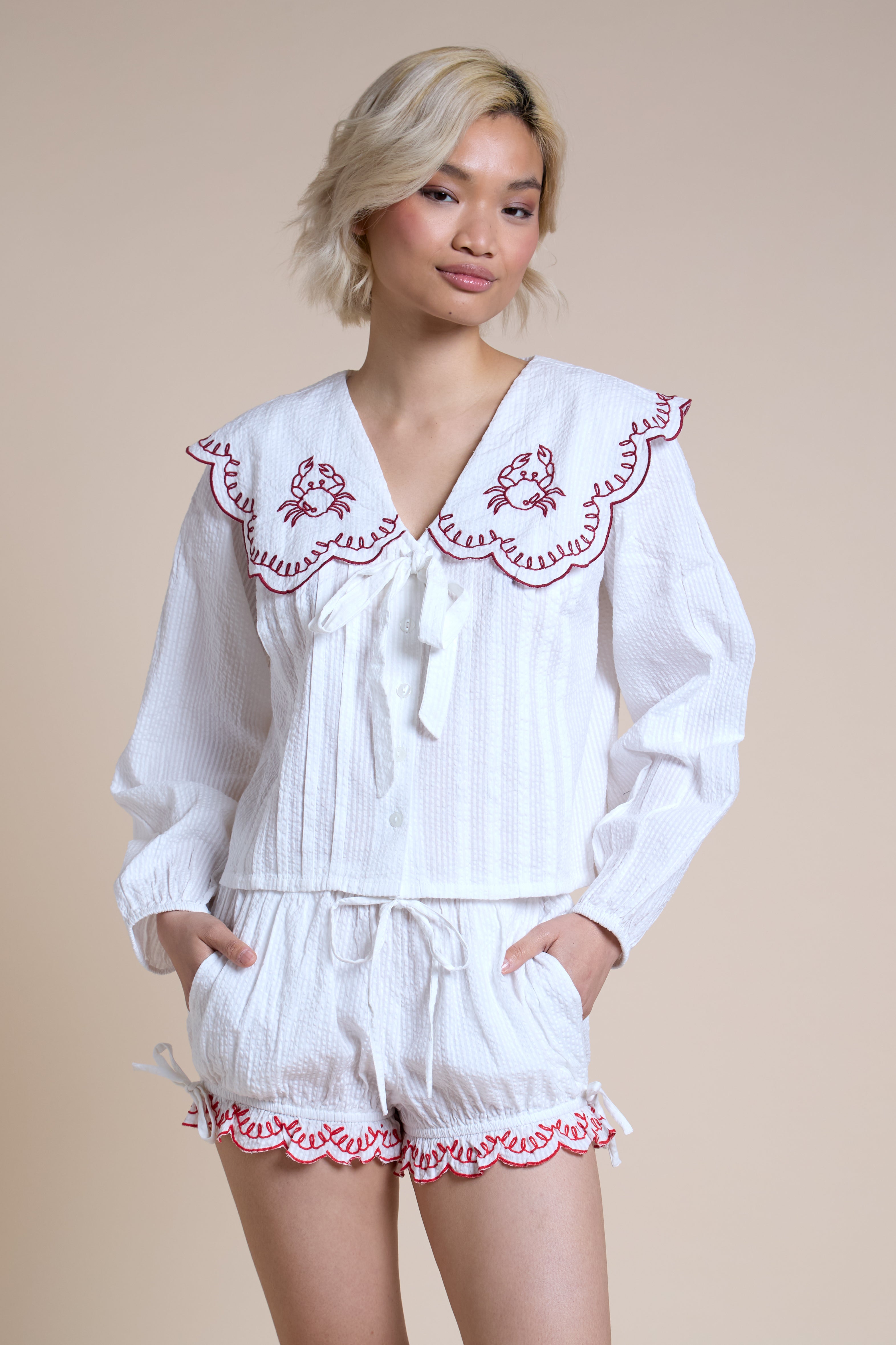 Kaia Crab Collared Shirt