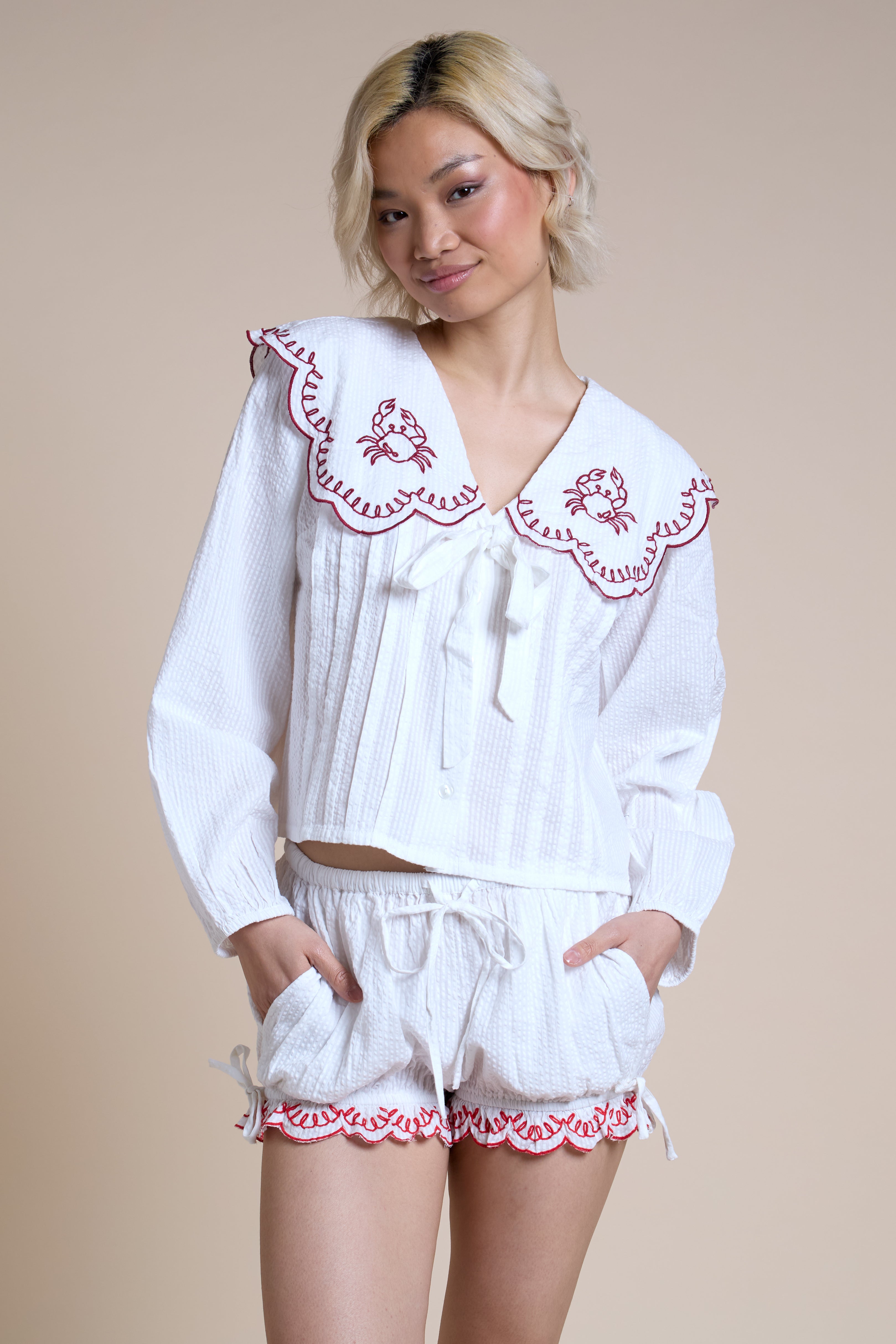 Kaia Bloomer Ruffle Edge Shorts