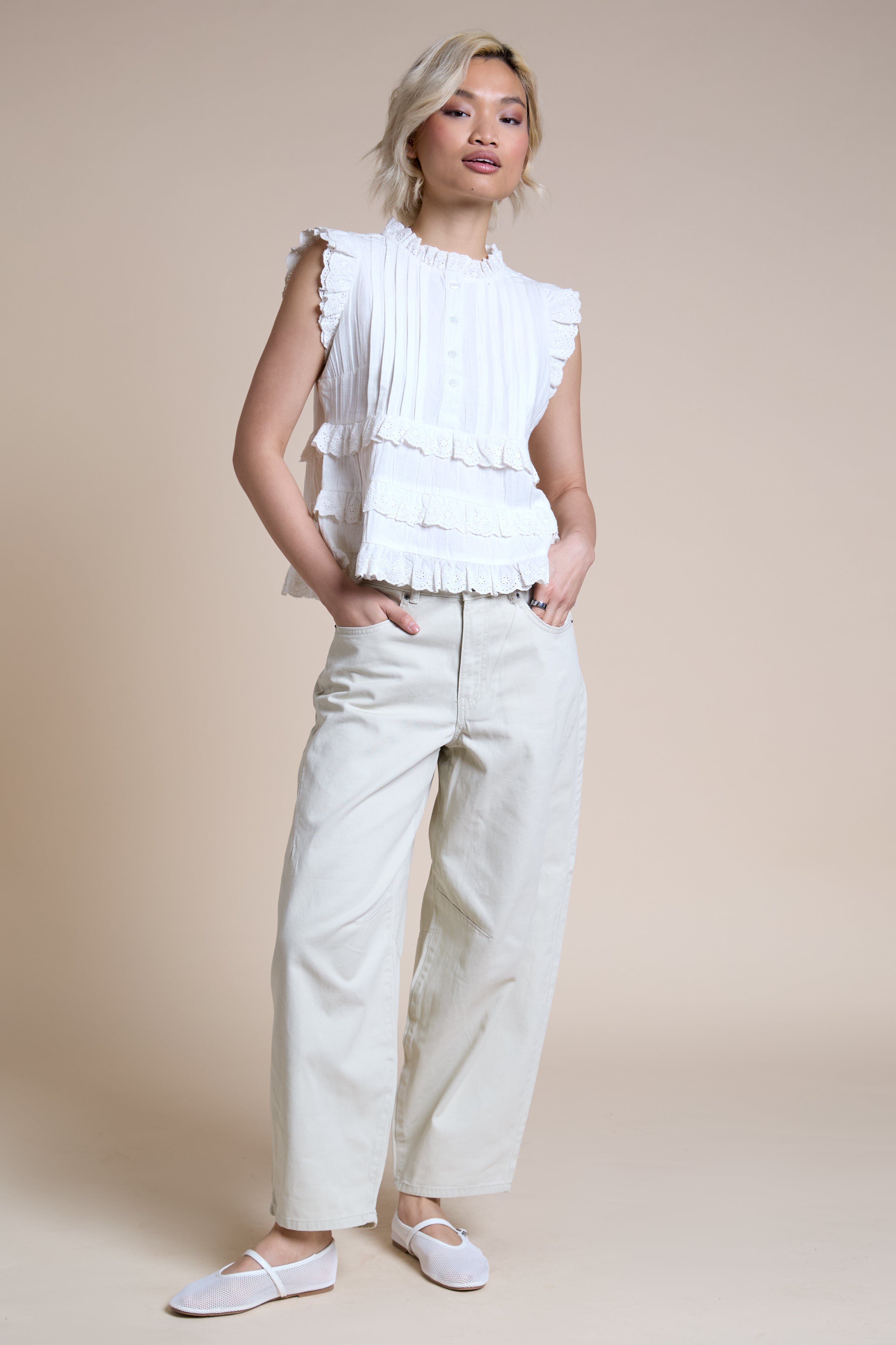Cecelia Ruffle Blouse