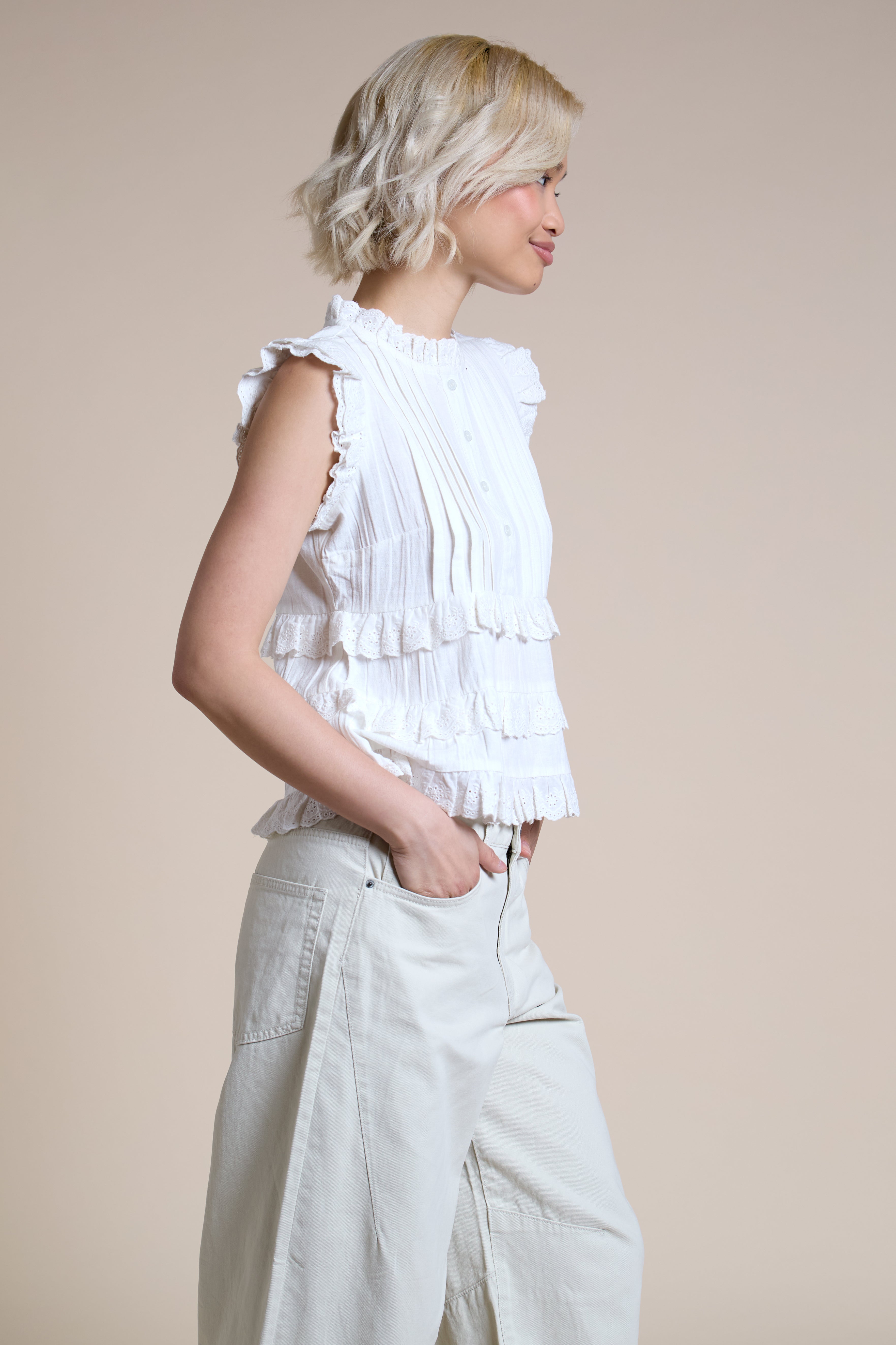Cecelia Ruffle Blouse
