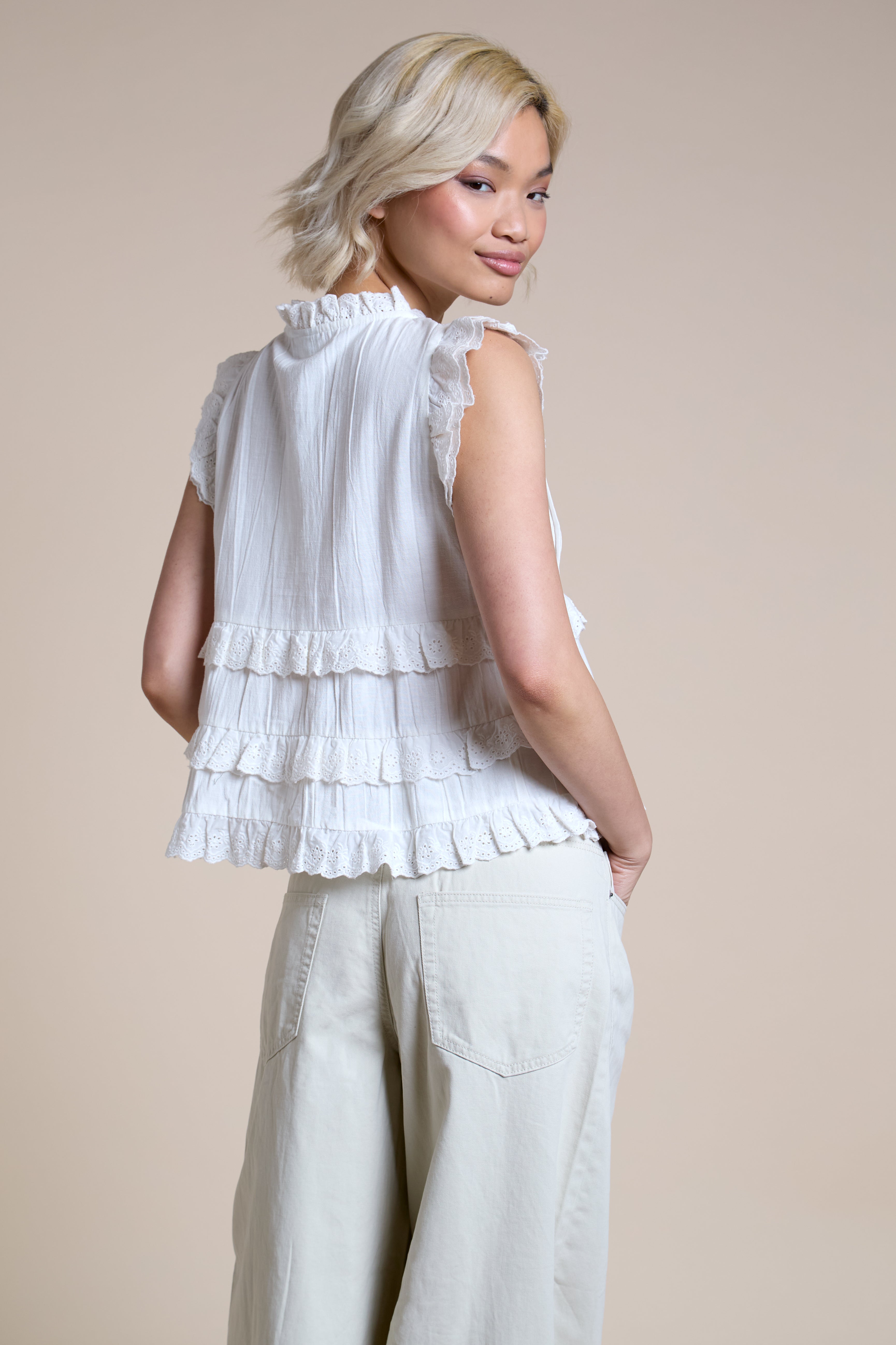 Cecelia Ruffle Blouse
