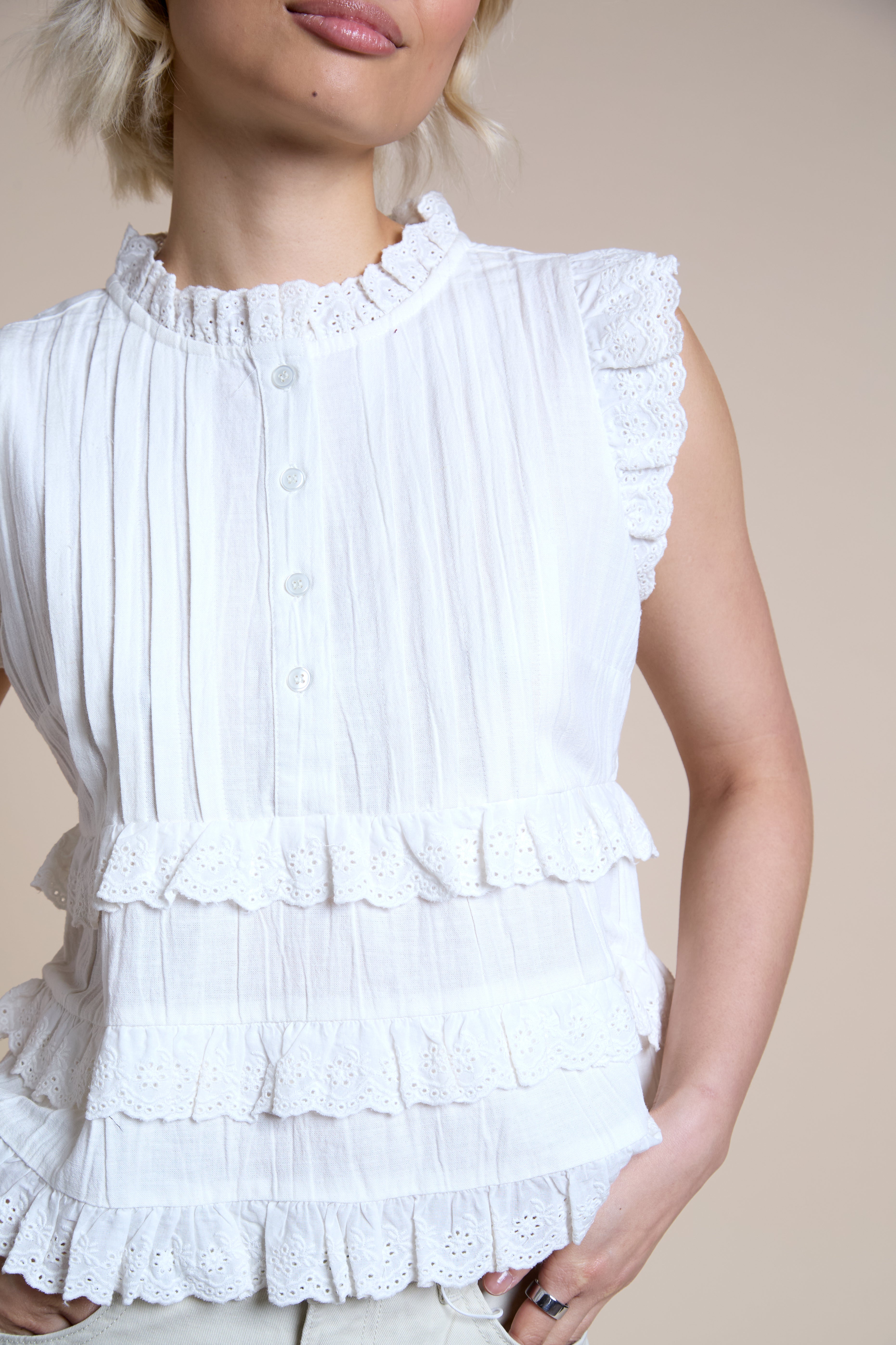Cecelia Ruffle Blouse