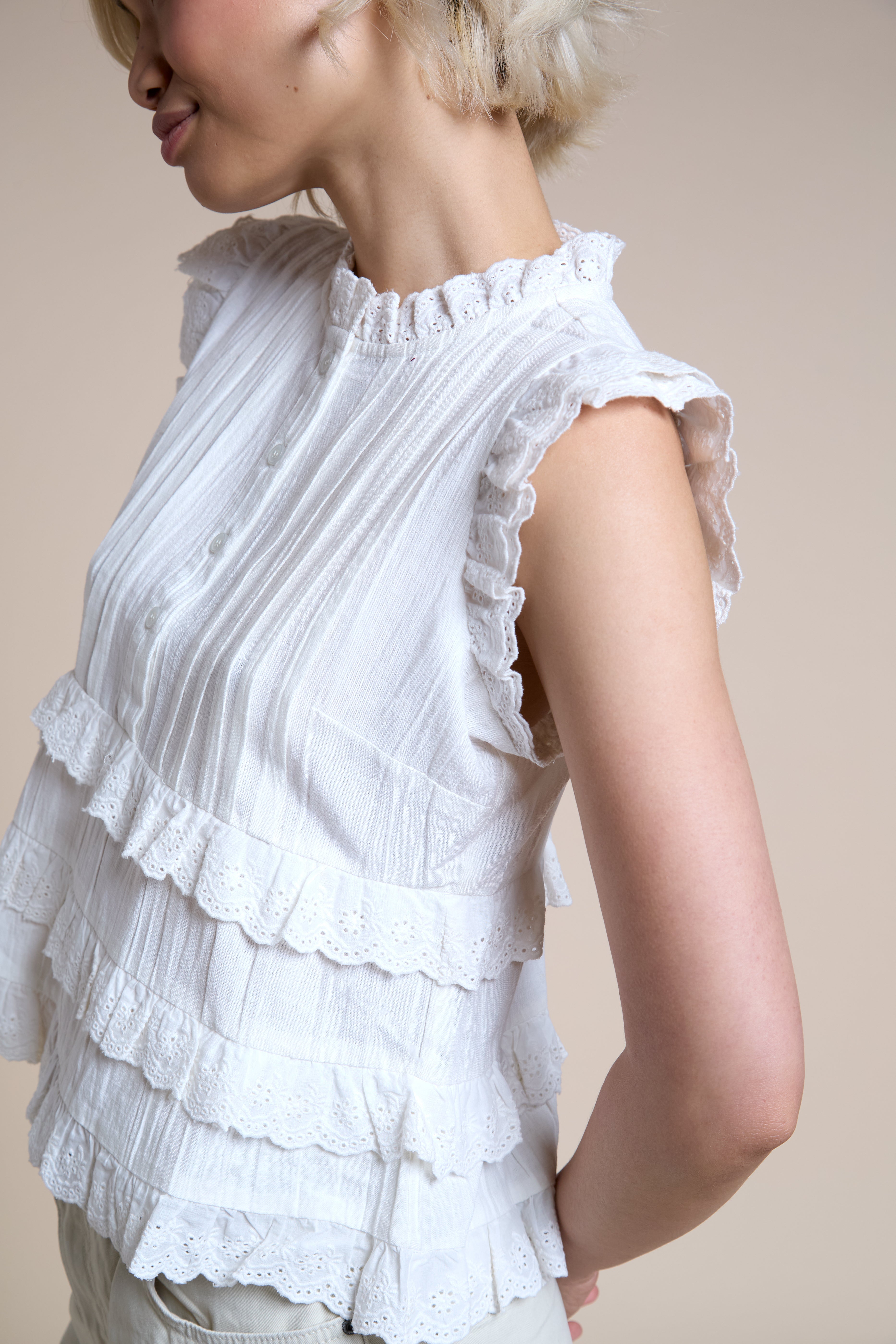 Cecelia Ruffle Blouse