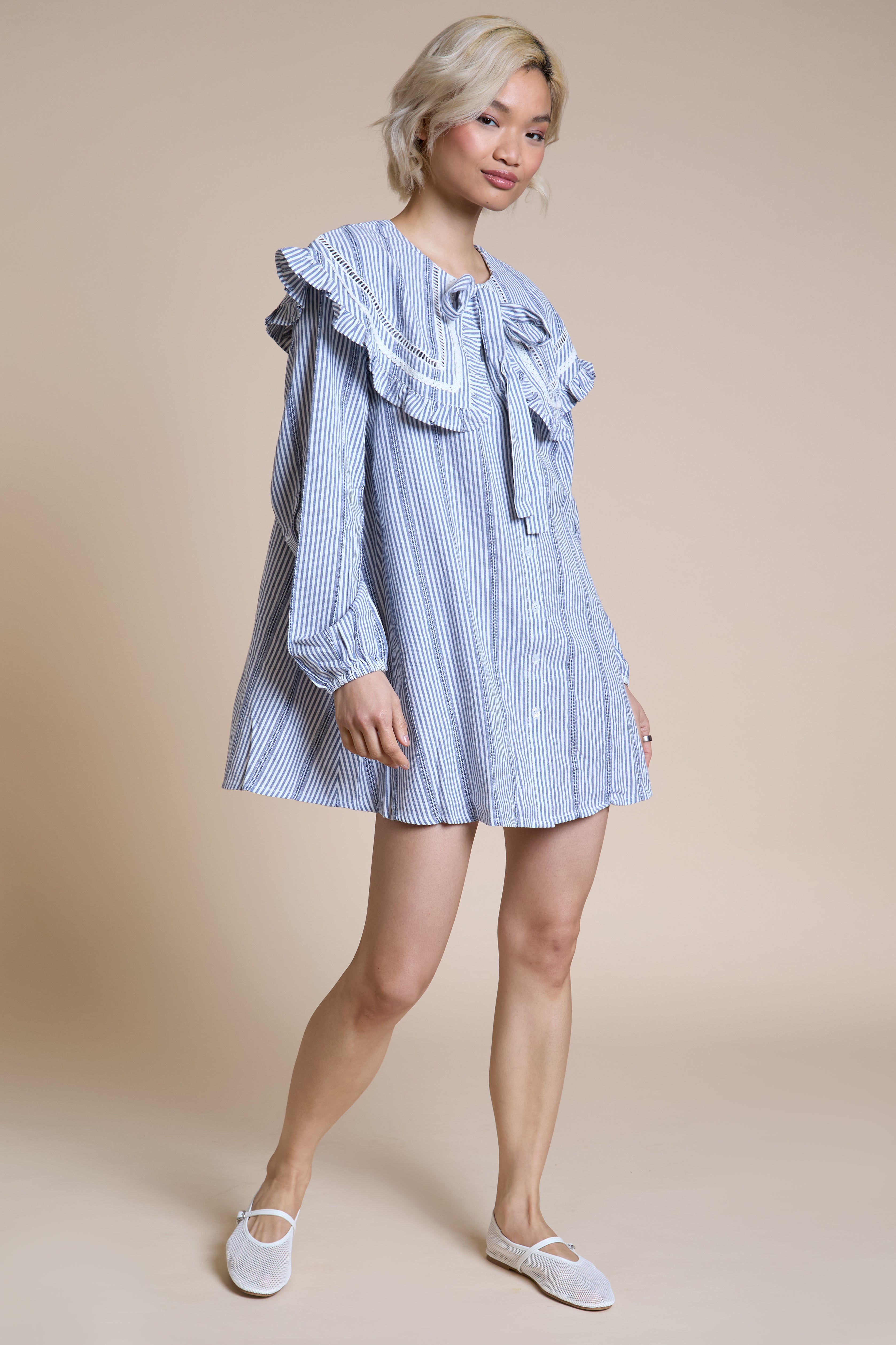 Posie Striped Babydoll Dress