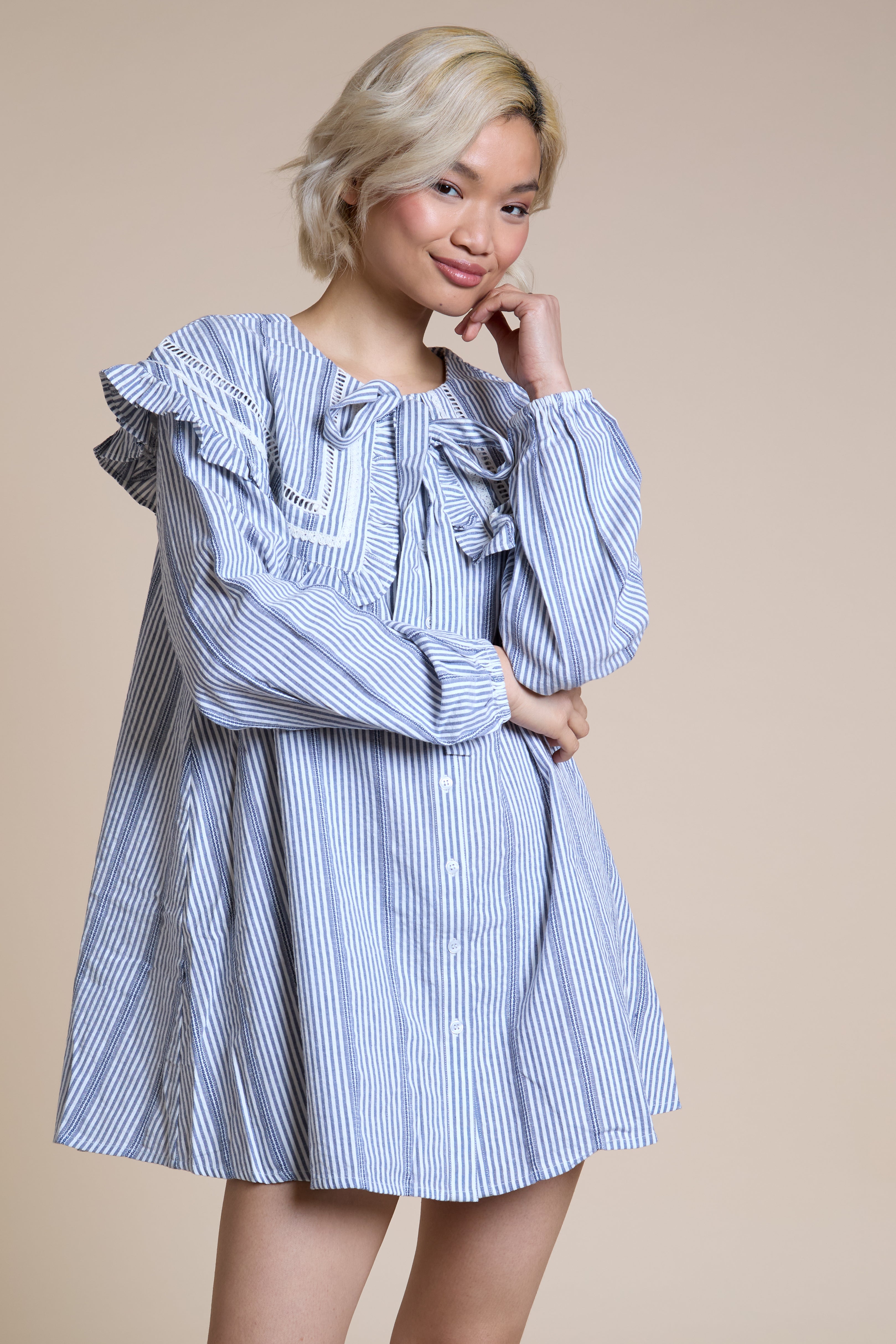 Posie Striped Babydoll Dress