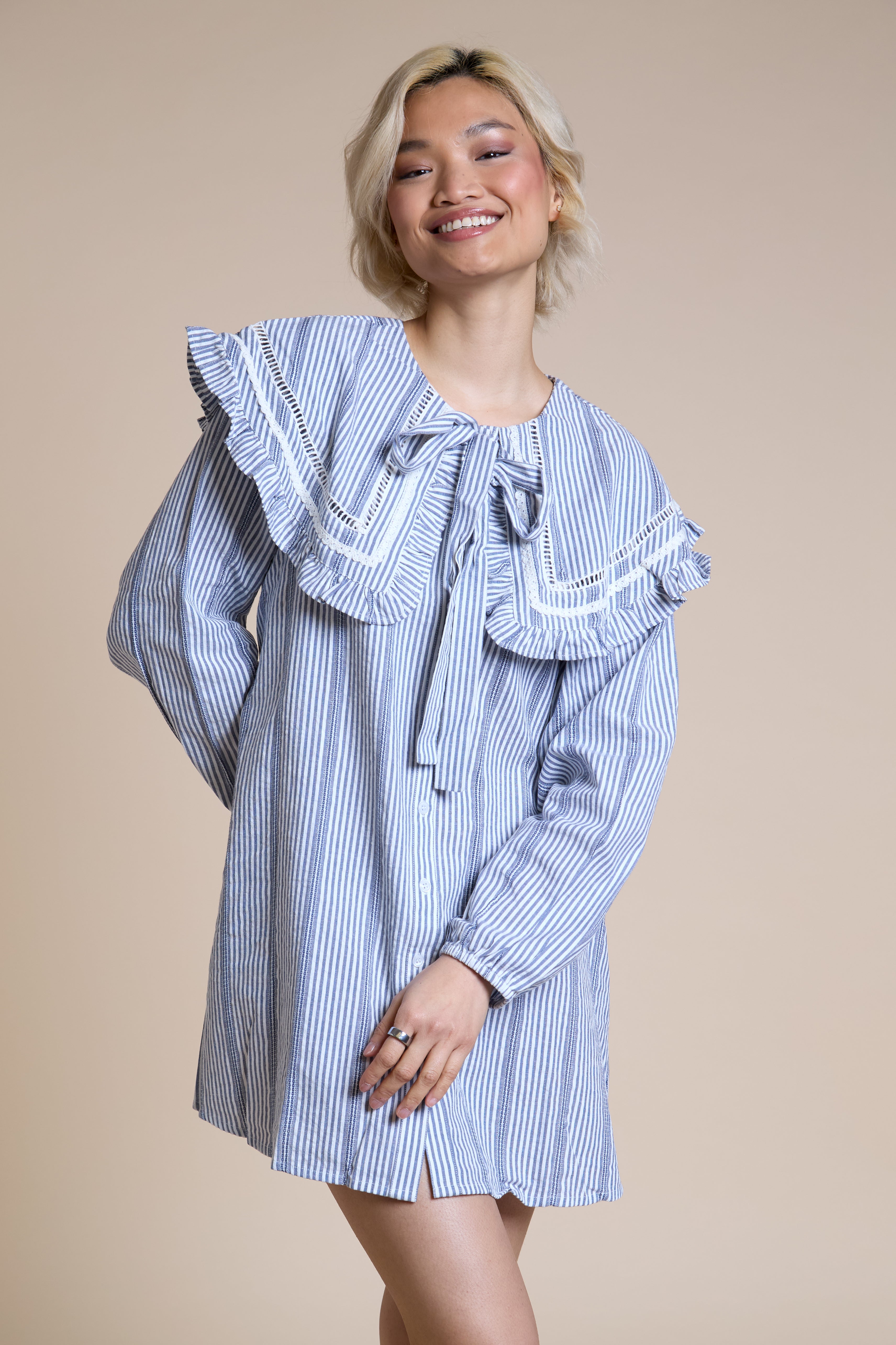 Posie Striped Babydoll Dress