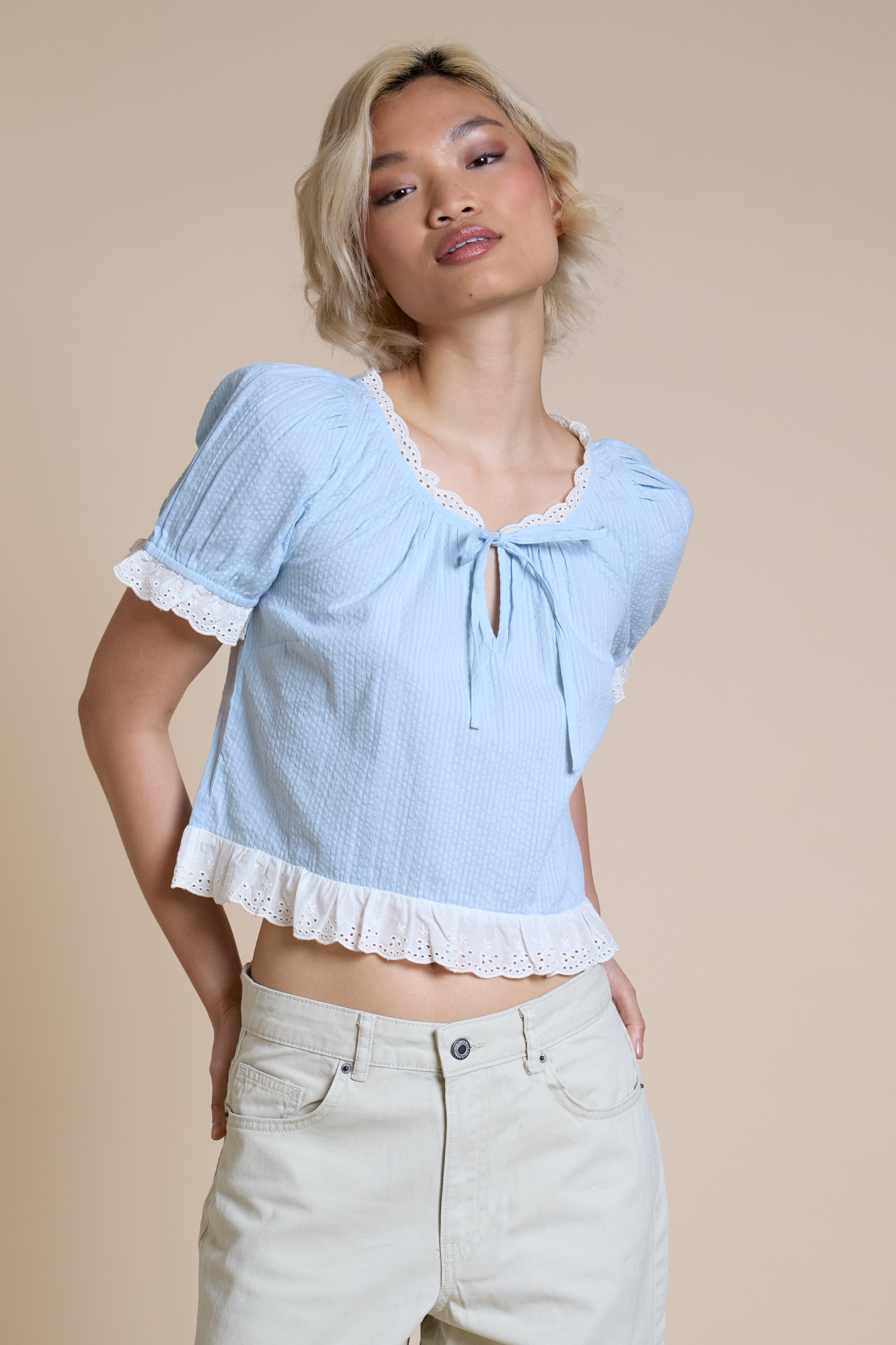 Mira Frilly Edge Blouse