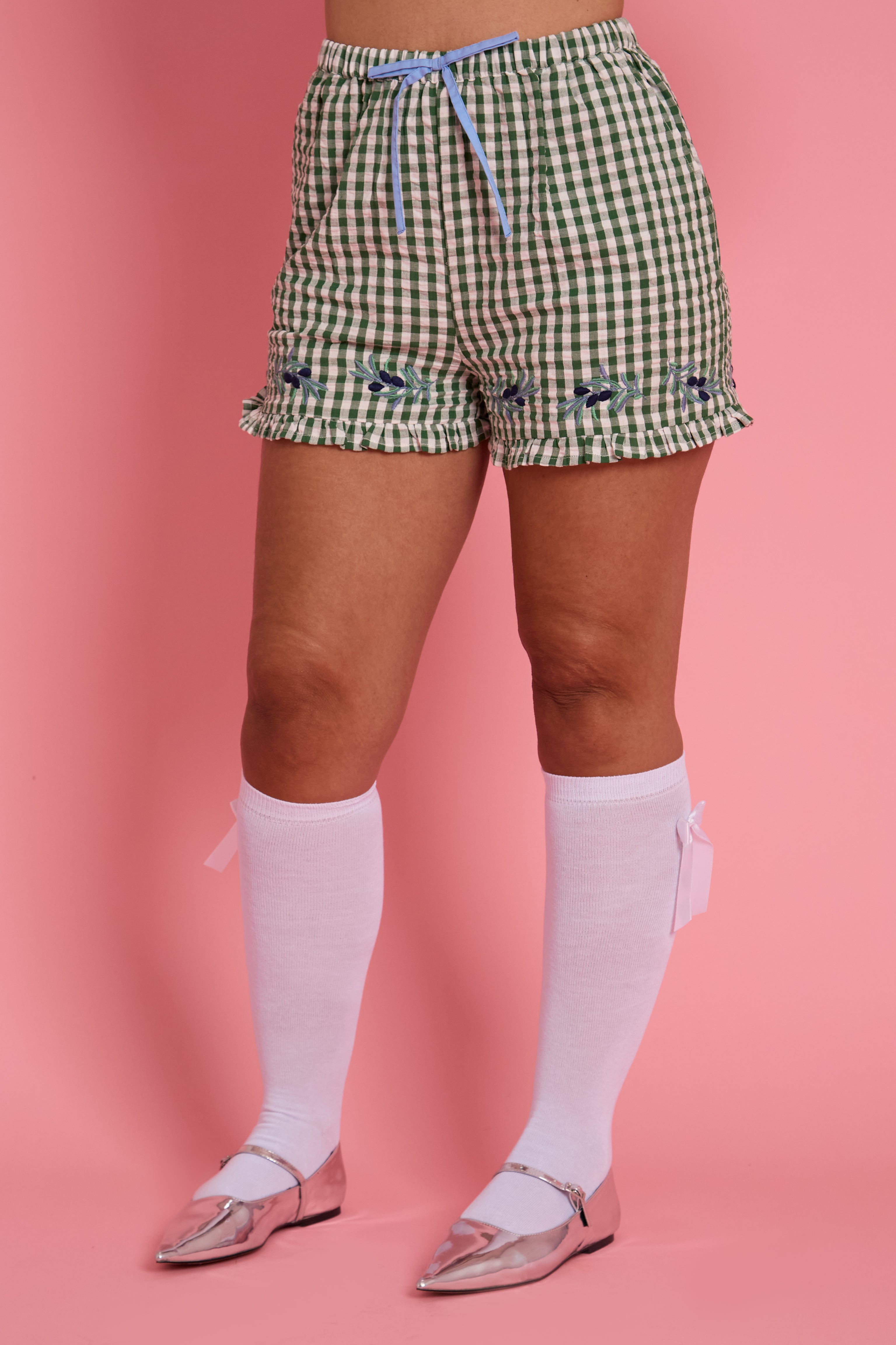 Penny Ruffle Edge Gingham Bloomers