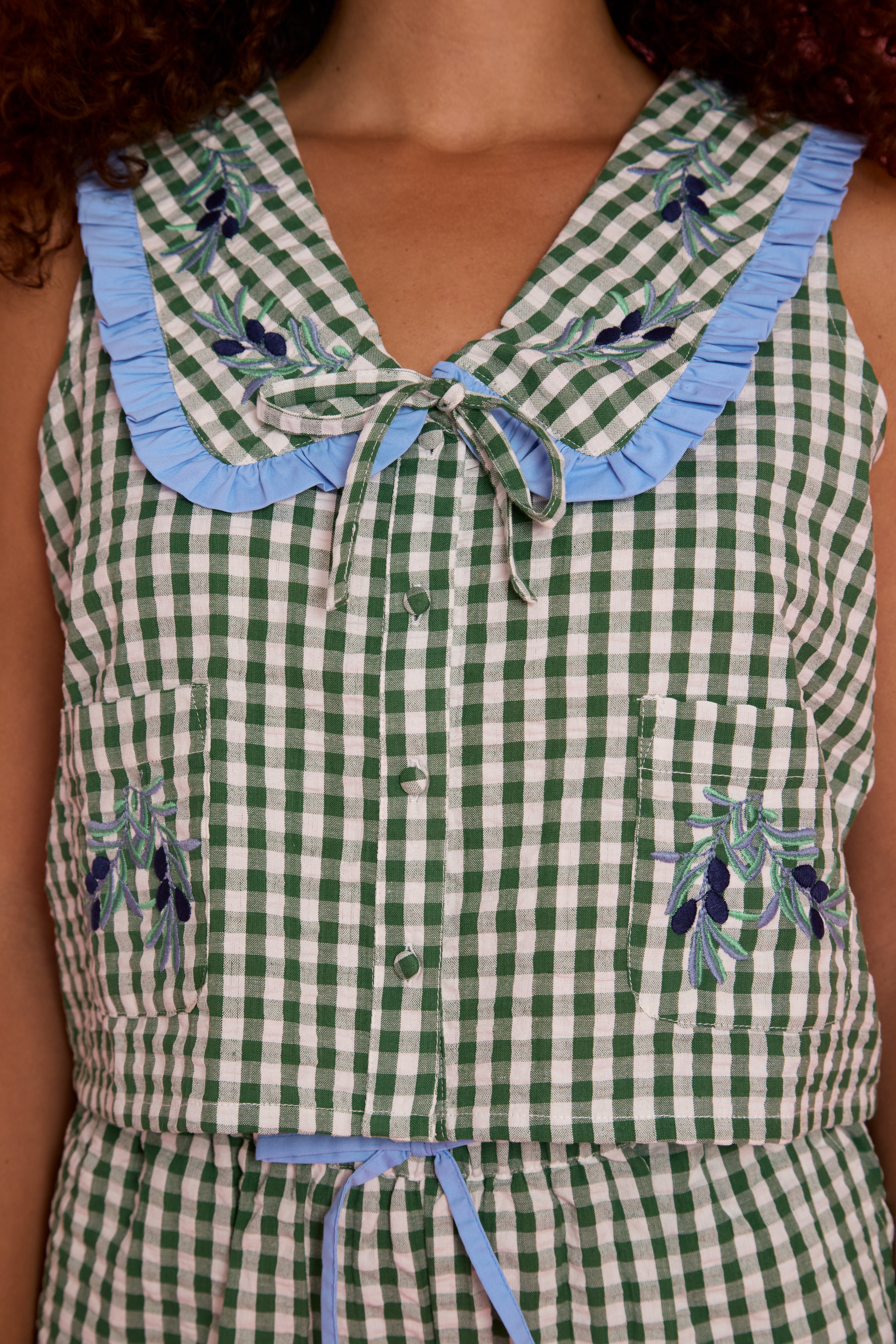 Penny Ruffle Edge Gingham Bloomers