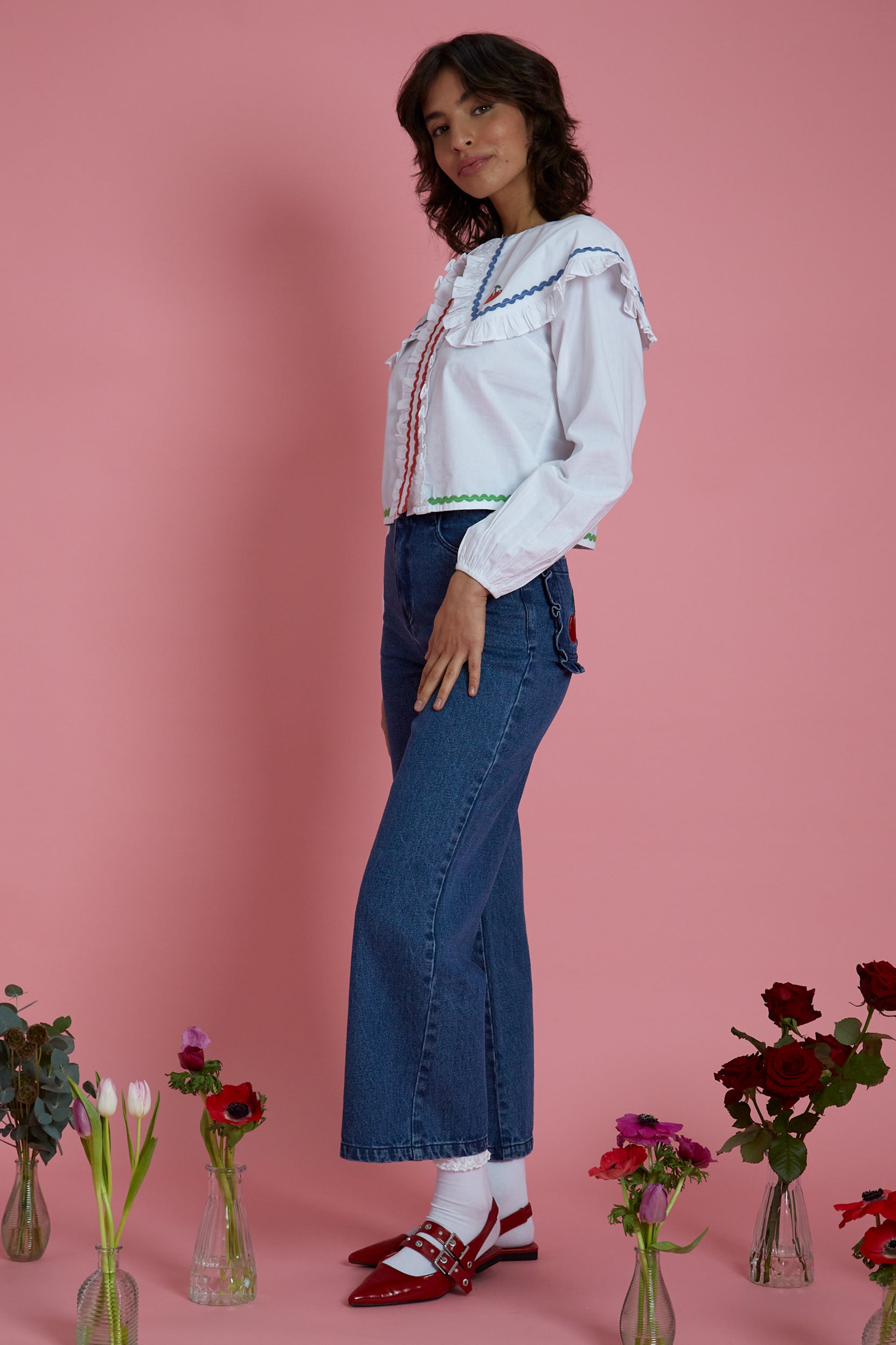 Dahlia Cherry Jeans