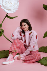 Rosie Strawberry Jumper  - Pink