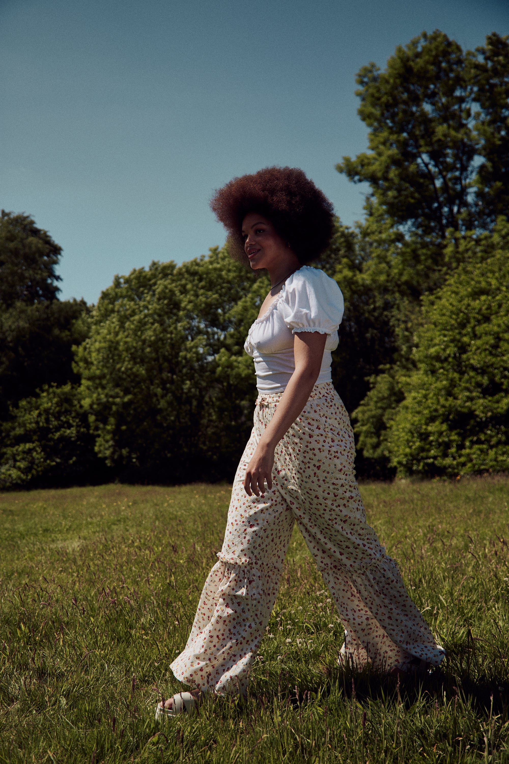 Blossom Broderie Trousers - Curve