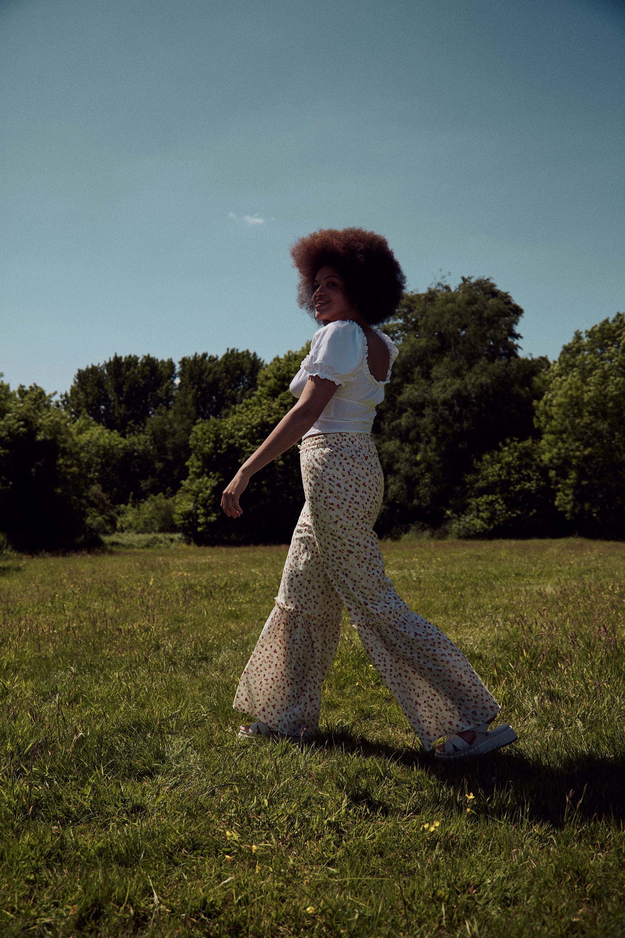 Blossom Broderie Trousers - Curve