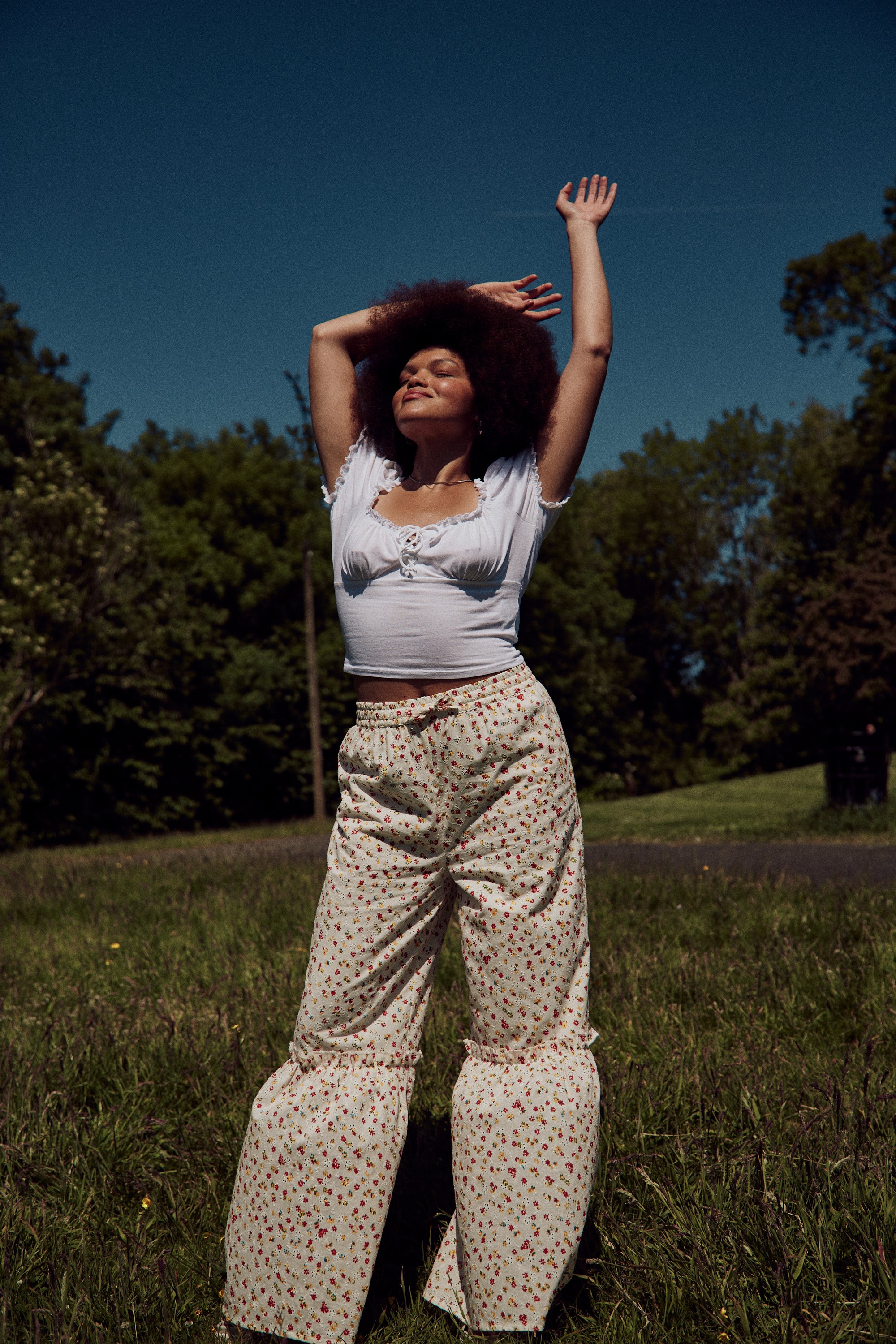 Blossom Broderie Trousers - Curve